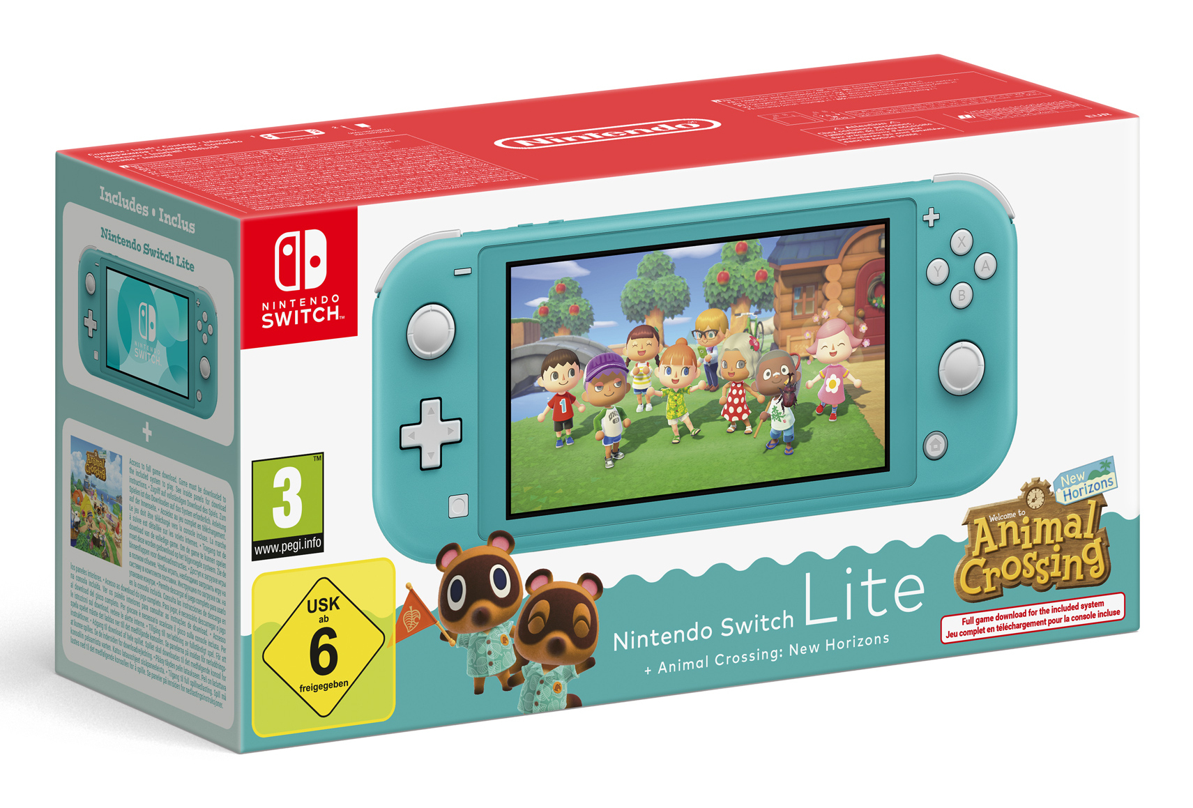 Nintendo Switch Lite Animal Crossing bærbar spilkonsol 14 cm (5.5") 32 GB Berøringsskærm Wi-Fi Turkis