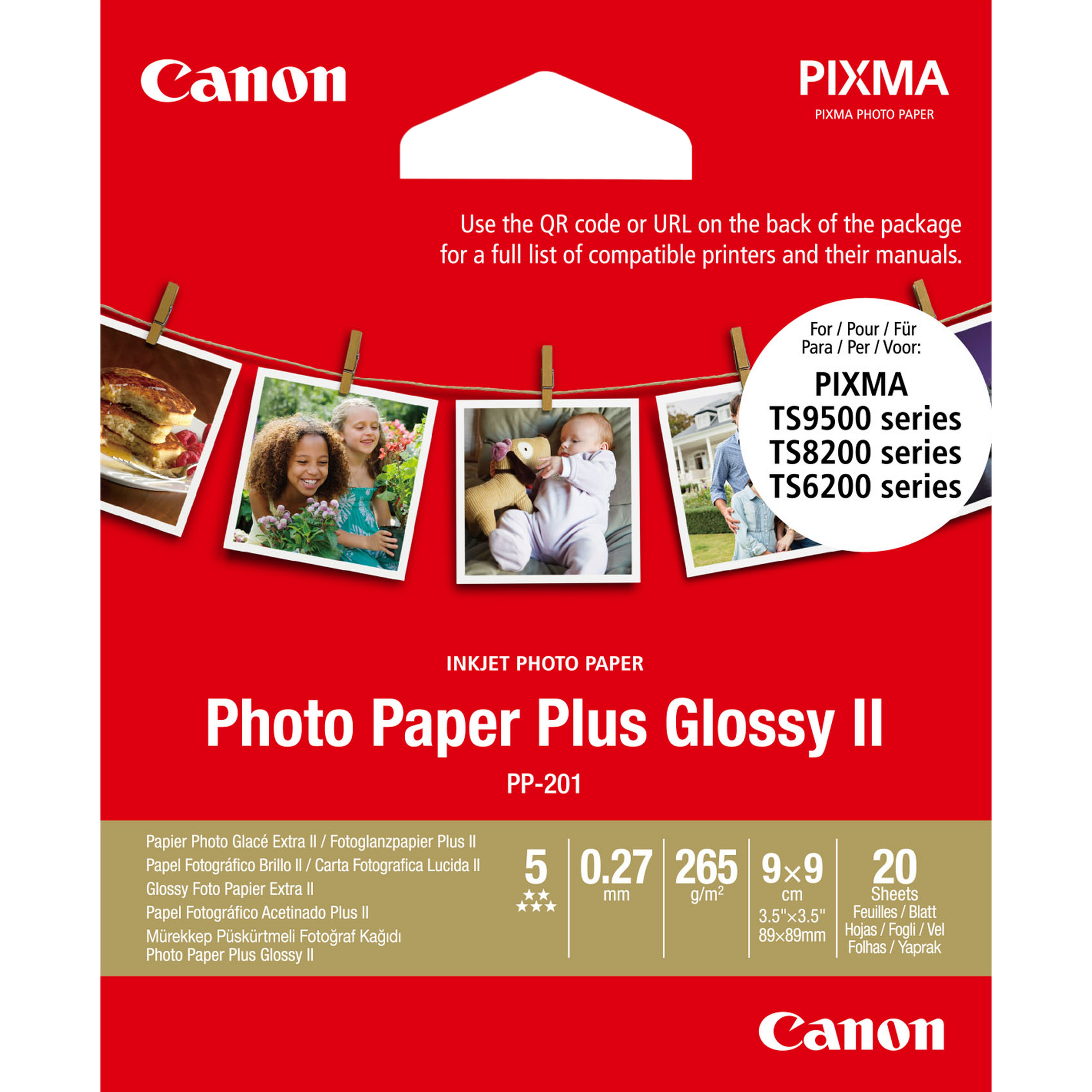 Canon 2311B070 fotopapir Hvid Glans