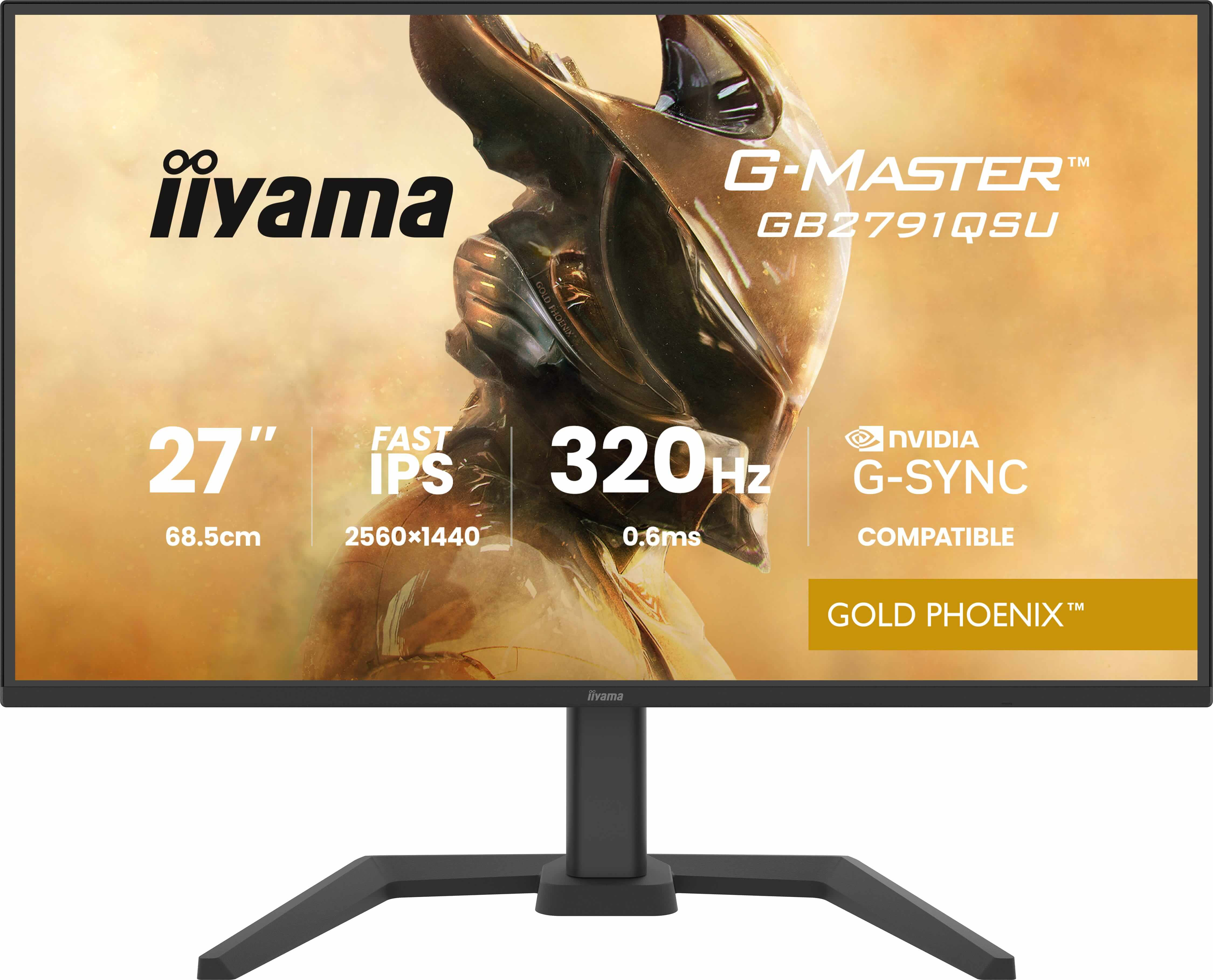 iiyama G-MASTER GB2791QSU-B1 computerskærm 68,6 cm (27") 2560 x 1440 pixel Wide Quad HD Sort
