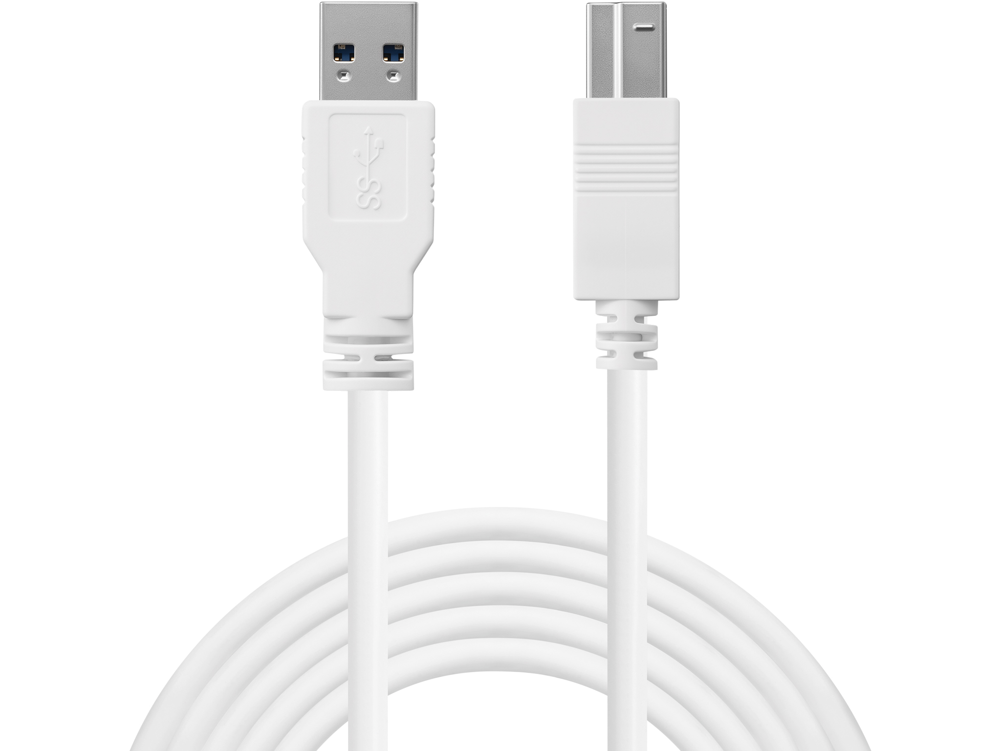 Sandberg 509-23 USB-kabel USB 3.2 Gen 1 (3.1 Gen 1) 1,8 m USB A USB B Hvid