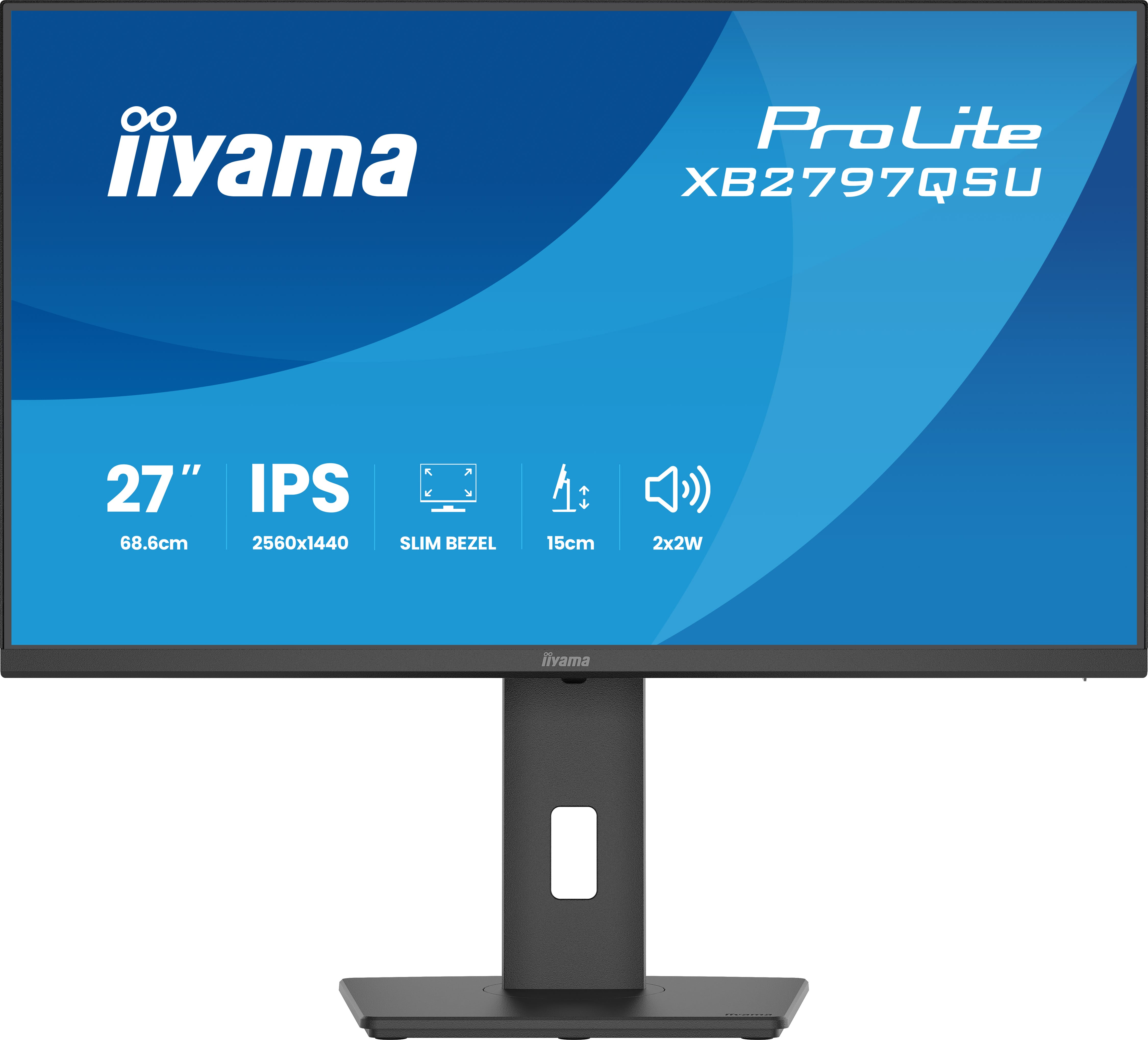 iiyama ProLite XB2797QSU-B1 computerskærm 68,6 cm (27") 2560 x 1440 pixel Quad HD LED Sort