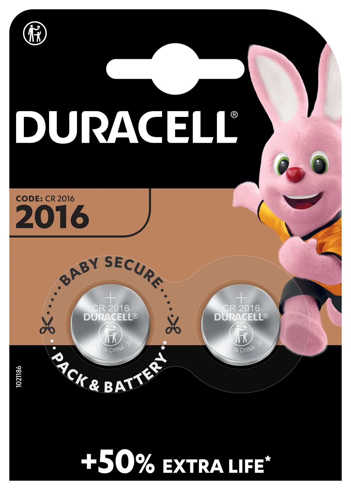 Duracell 2016 Engangsbatteri CR2016 Lithium