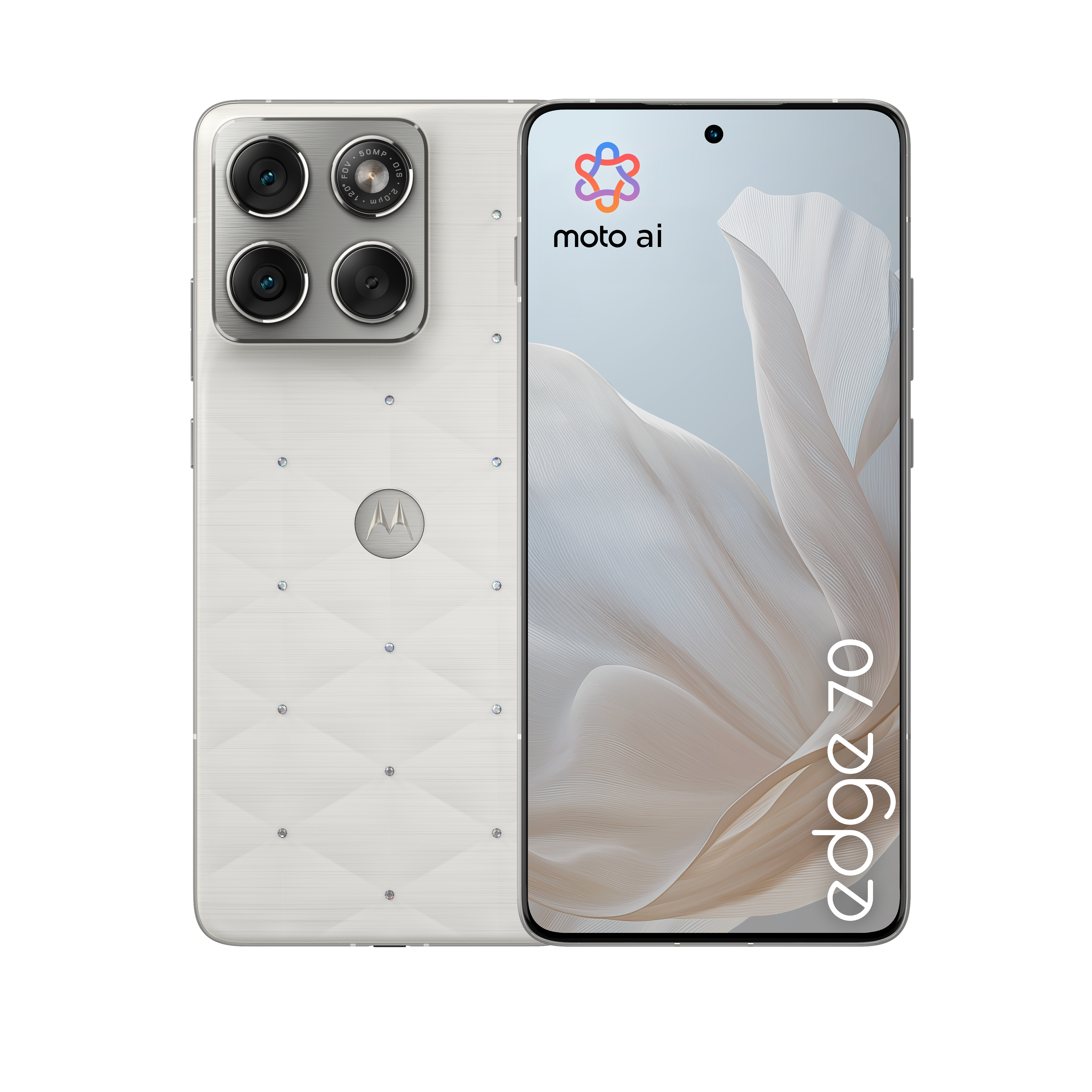 Motorola edge 70 17 cm (6.7") Dual SIM Android 16.0 5G USB Type-C 12 GB 512 GB 4800 mAh Hvid