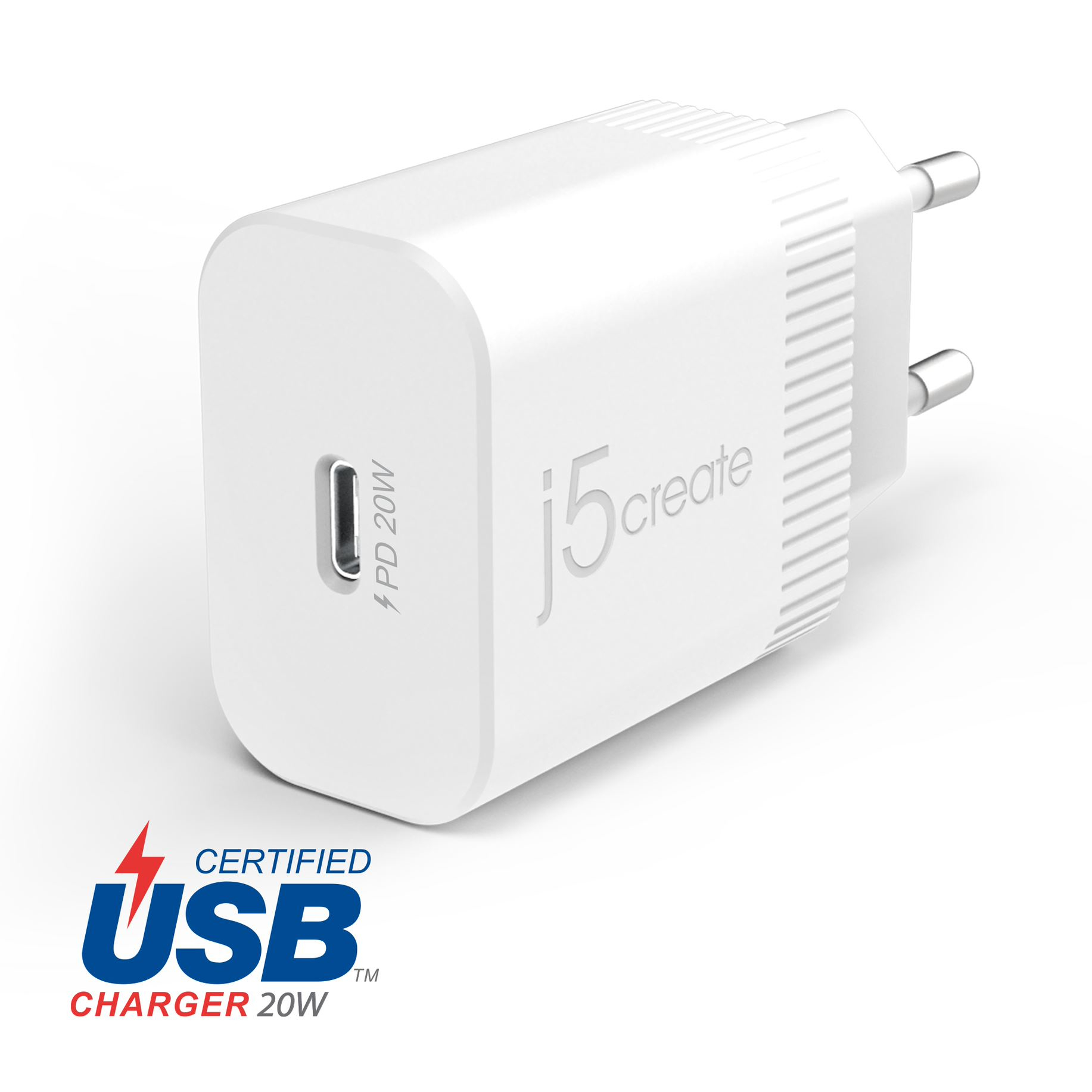 j5create JUP1420-EN 20W PD USB-C®-oplader til stikkontakt - EU