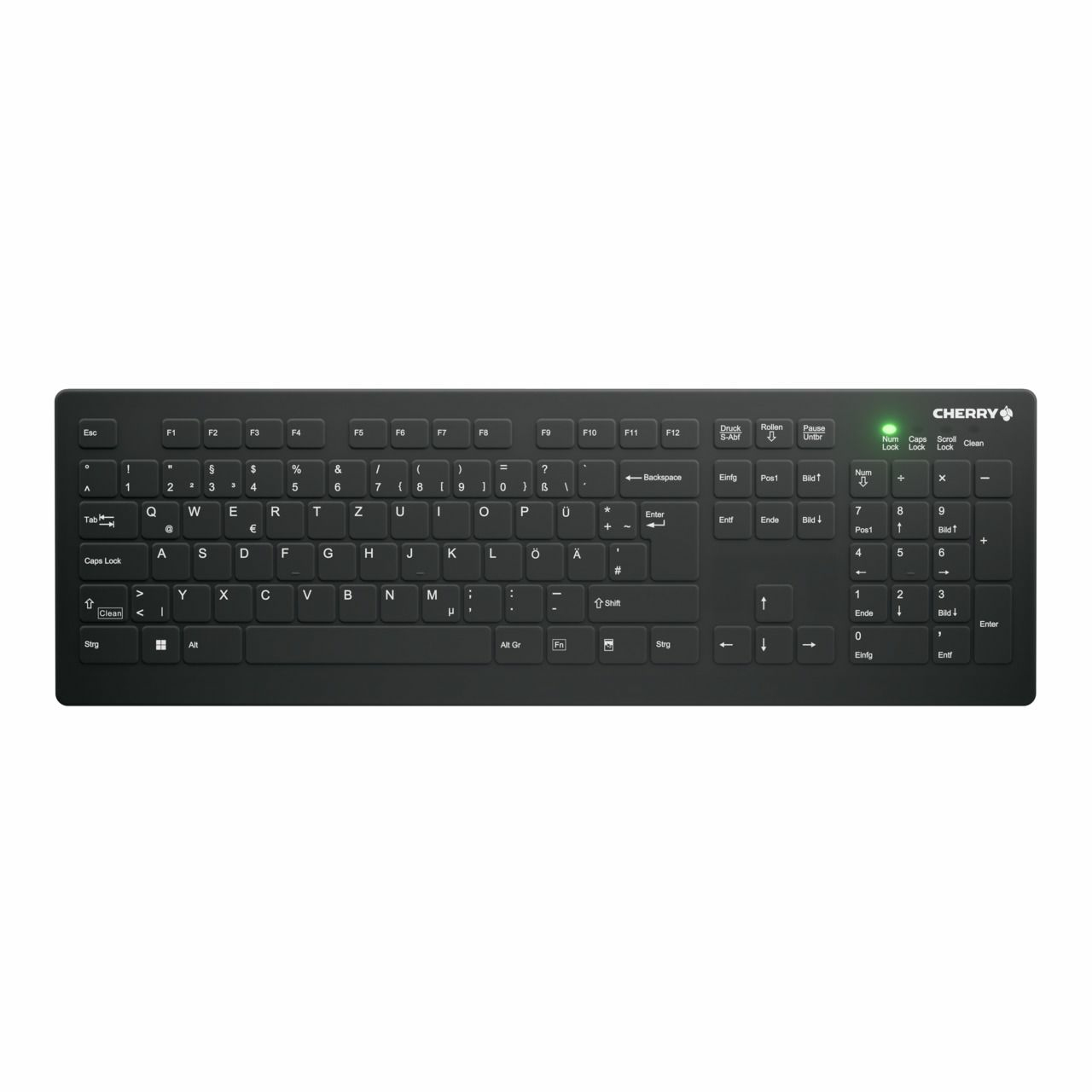 Contour Design Active Key AK-C8112 tastatur Medicinsk RF trådløst QWERTZ Tysk Sort