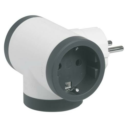 Legrand 694520 strømstik adapter Type F Sort, Hvid