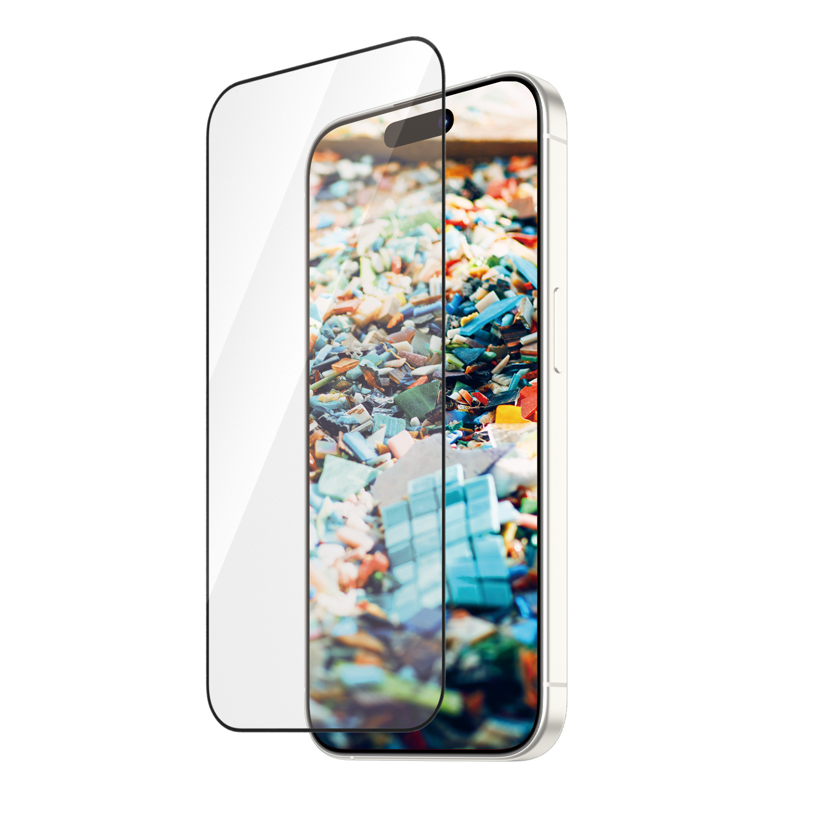 PanzerGlass ® Re:fresh Skærmbeskyttelse iPhone 15 Pro | Ultra-Wide Fit m. EasyAligner