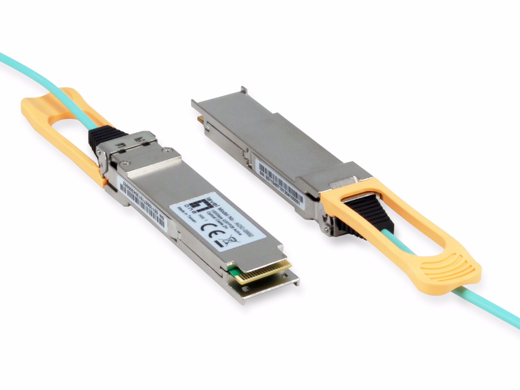 LevelOne AOC-0502 modul til netværksmodtager Fiberoptisk 103100 Mbit/s QSFP28 850 nm