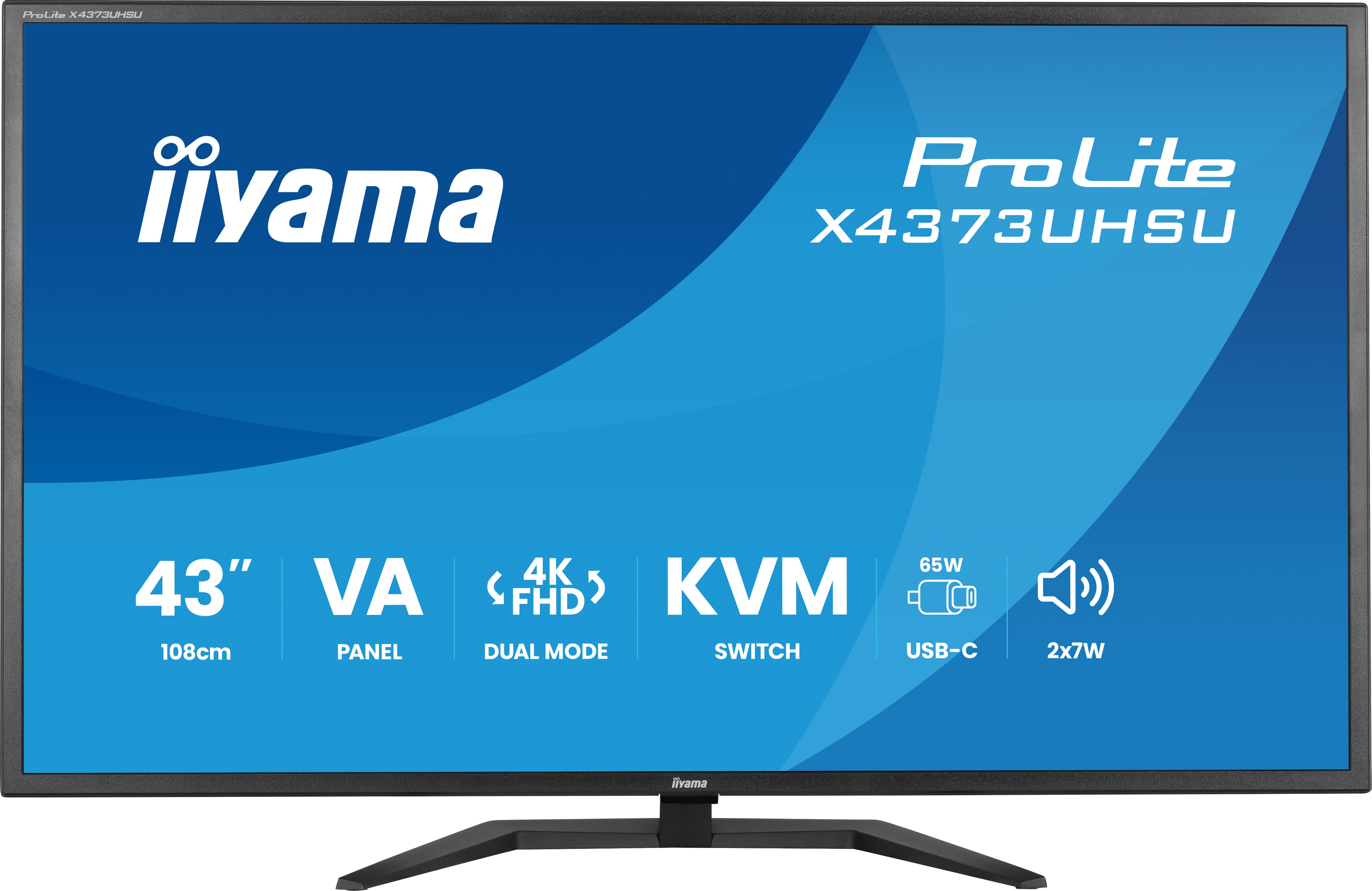 iiyama ProLite X4373UHSU-B2 computerskærm 108 cm (42.5") 3840 x 2160 pixel 4K Ultra HD LED Sort