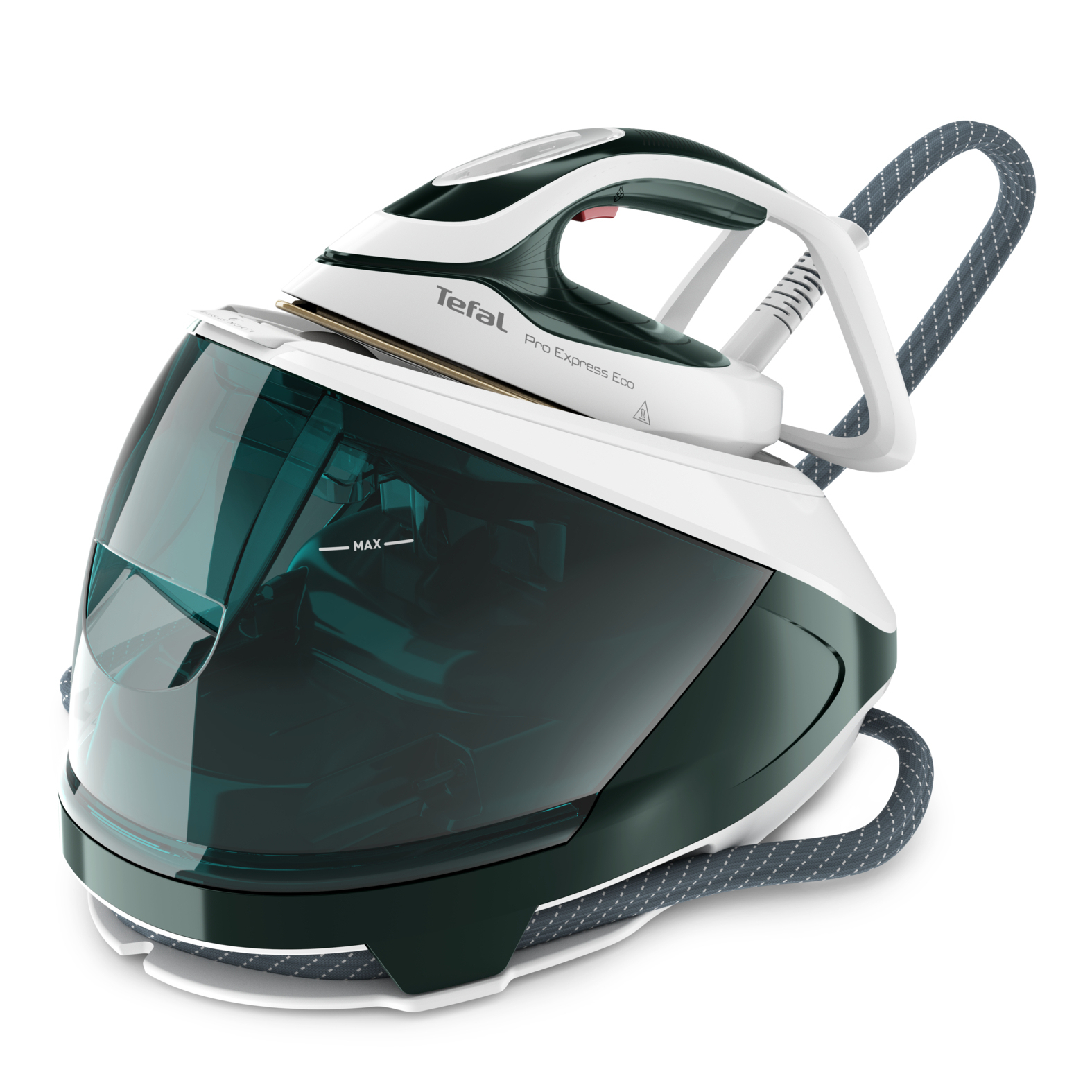 Tefal Pro Express Eco GV9E21E0 Dampstrygning station 2200 W 1,8 L Durilium AirGlide Autoclean soleplate Grøn, Hvid