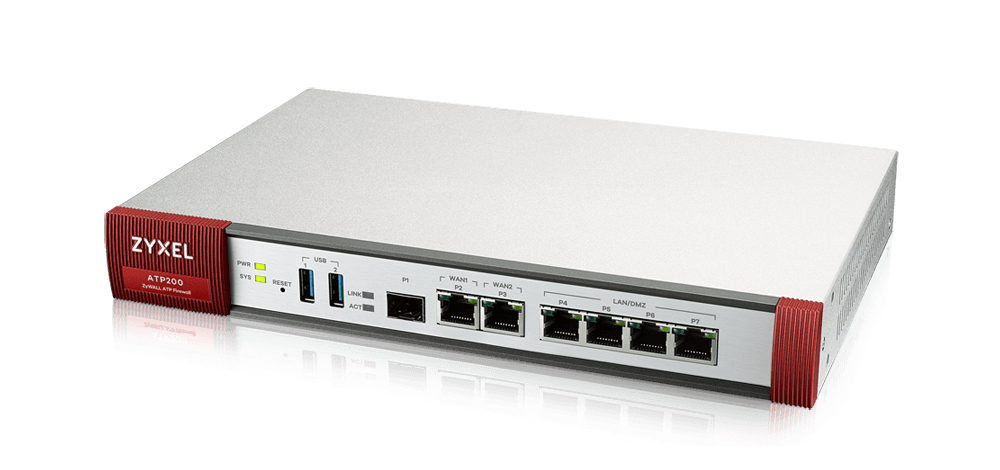 Zyxel ATP200 firewall (hardware) Desktop 2 Gbit/sek.