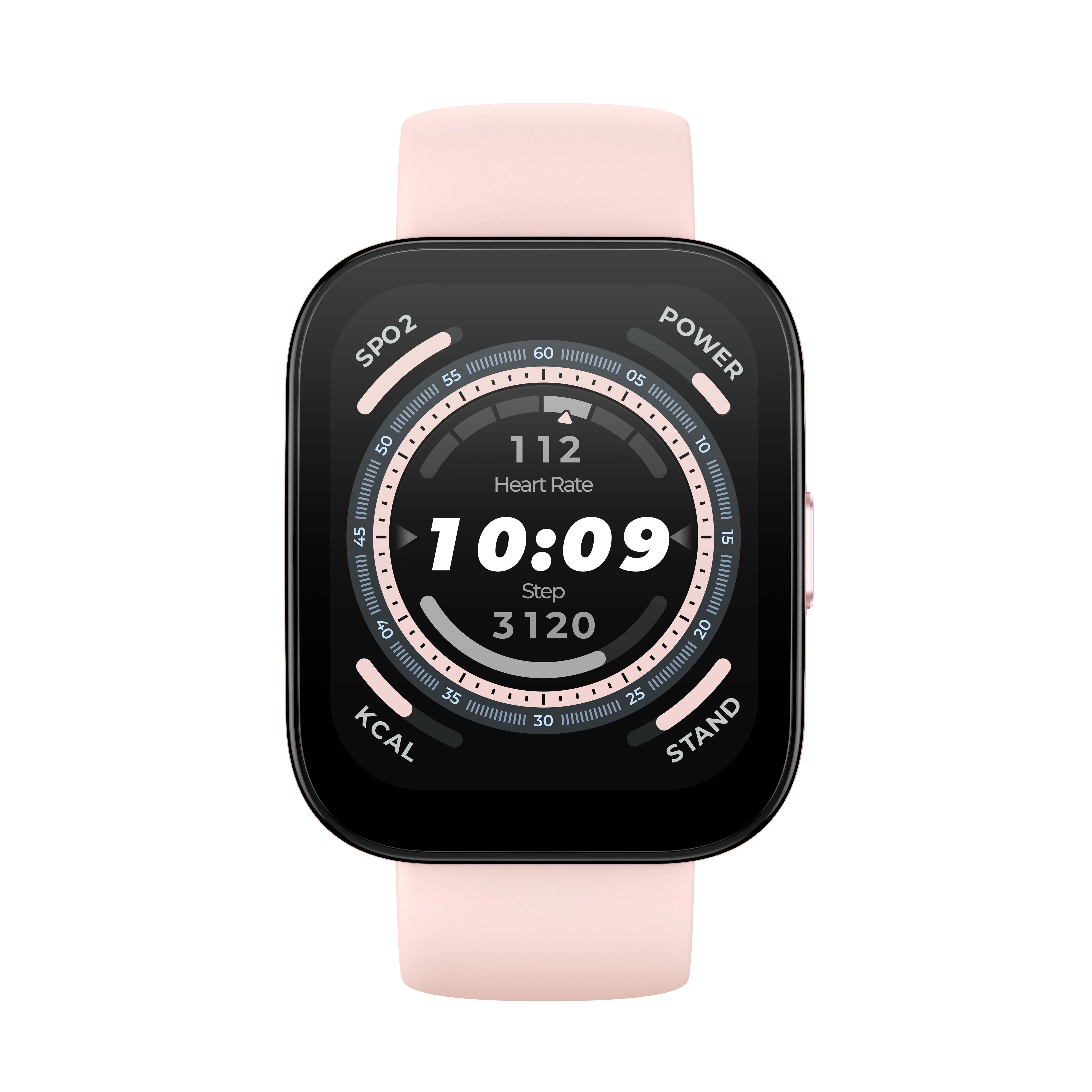 Amazfit Bip 5 4,85 cm (1.91") TFT 45.9 mm Digital 320 x 380 pixel Berøringsskærm Lyserød GPS (satellit)