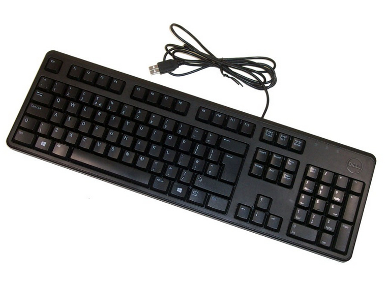 DELL DJ491 tastatur USB QWERTY Engelsk Sort