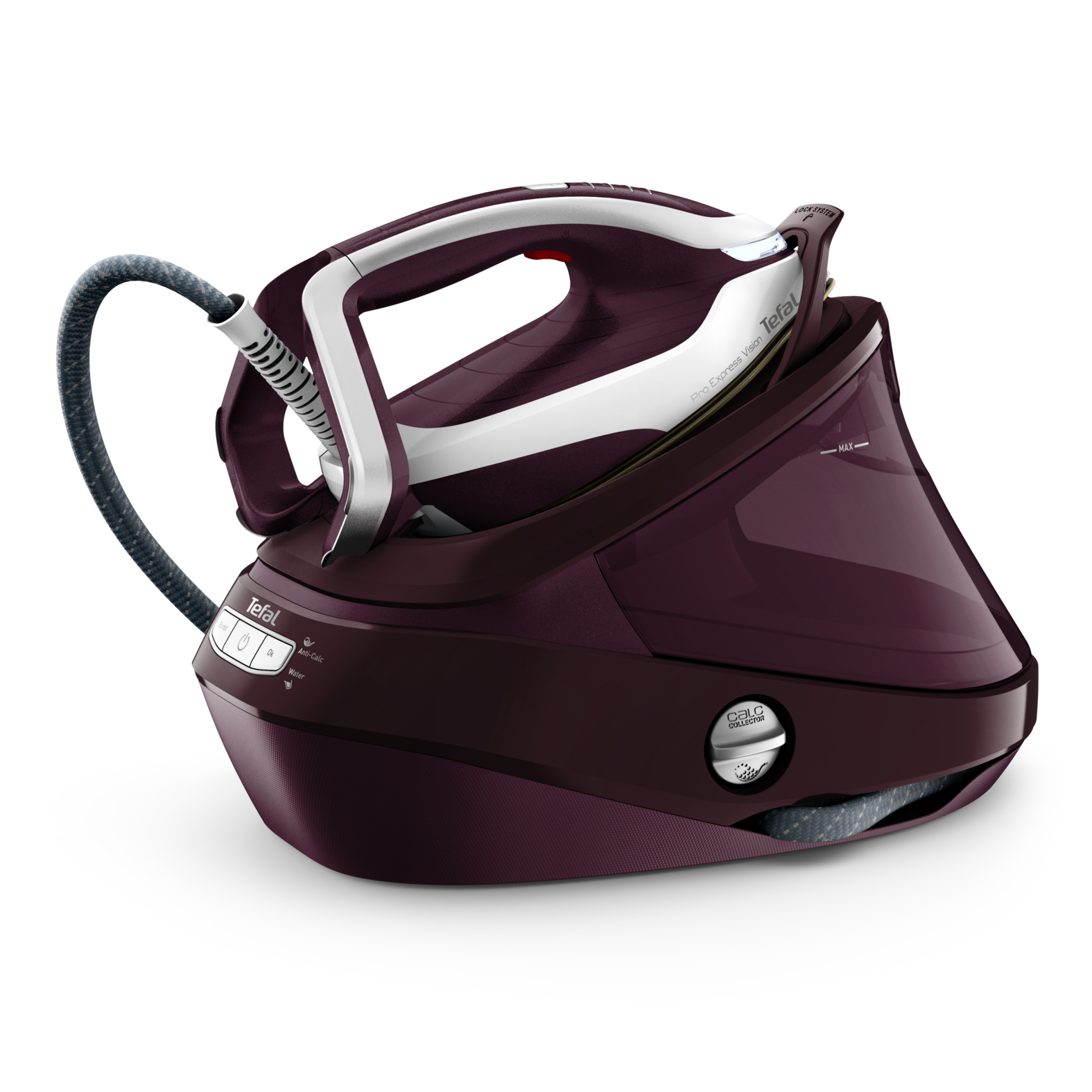 Tefal Pro Express Vision GV9810 3000 W 1,1 L Durilium AirGlide Autoclean soleplate Rød, Hvid