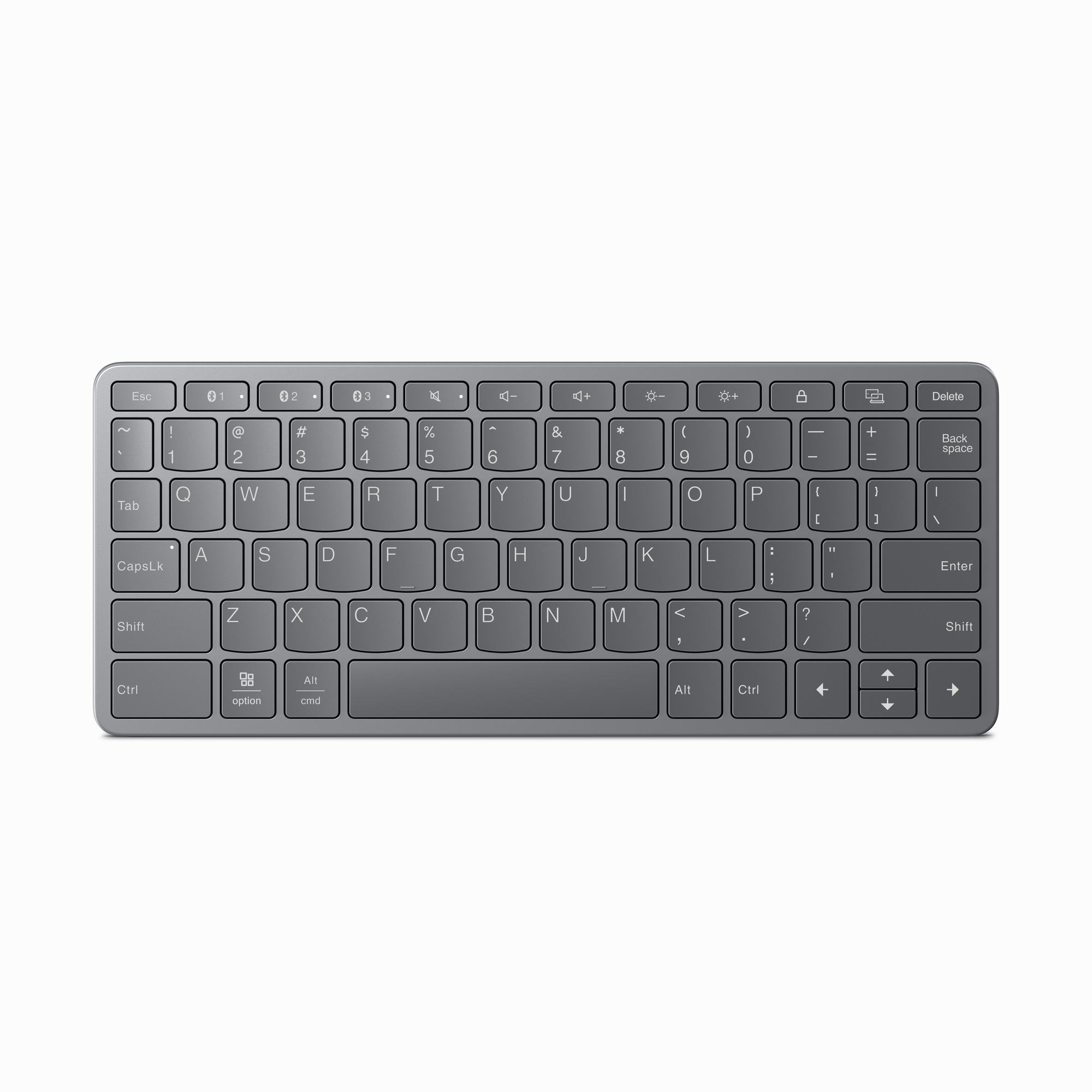 Lenovo ZG38C05820 tastatur Universel USB + Bluetooth QWERTY US engelsk Grå