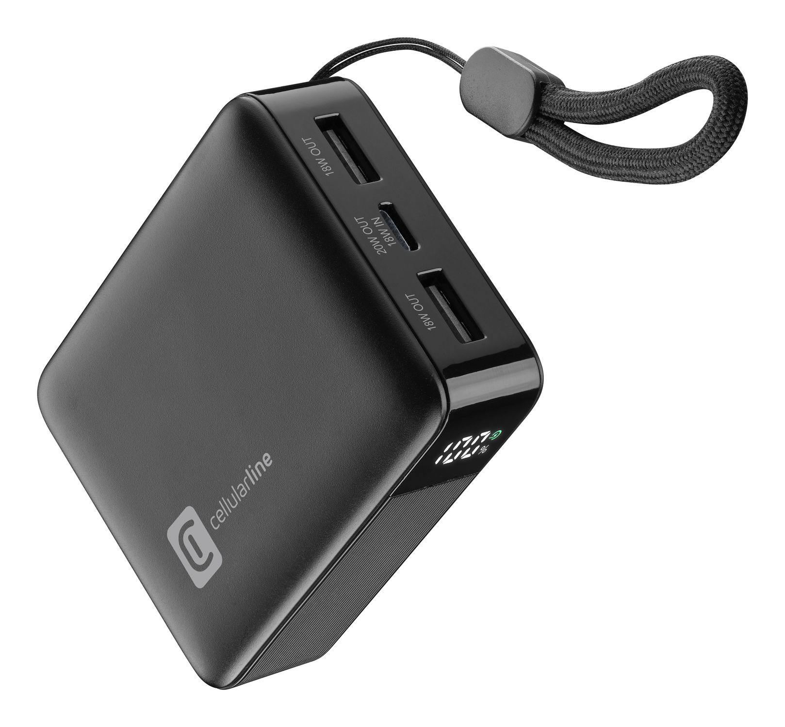 Cellularline PBTELDISPL10000K powerbank 10000 mAh Sort