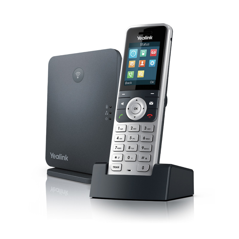 Yealink W53P DECT-basestation Sort, Sølv