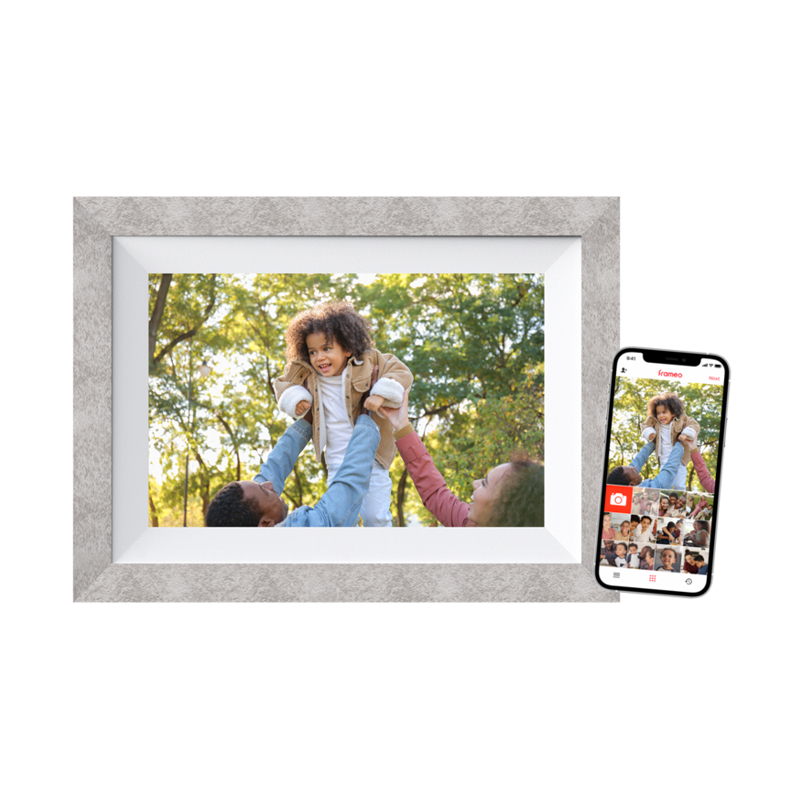 Braun DigiFrame 10W digital fotoramme Grå, Hvid 25,6 cm (10.1") Berøringsskærm Wi-Fi