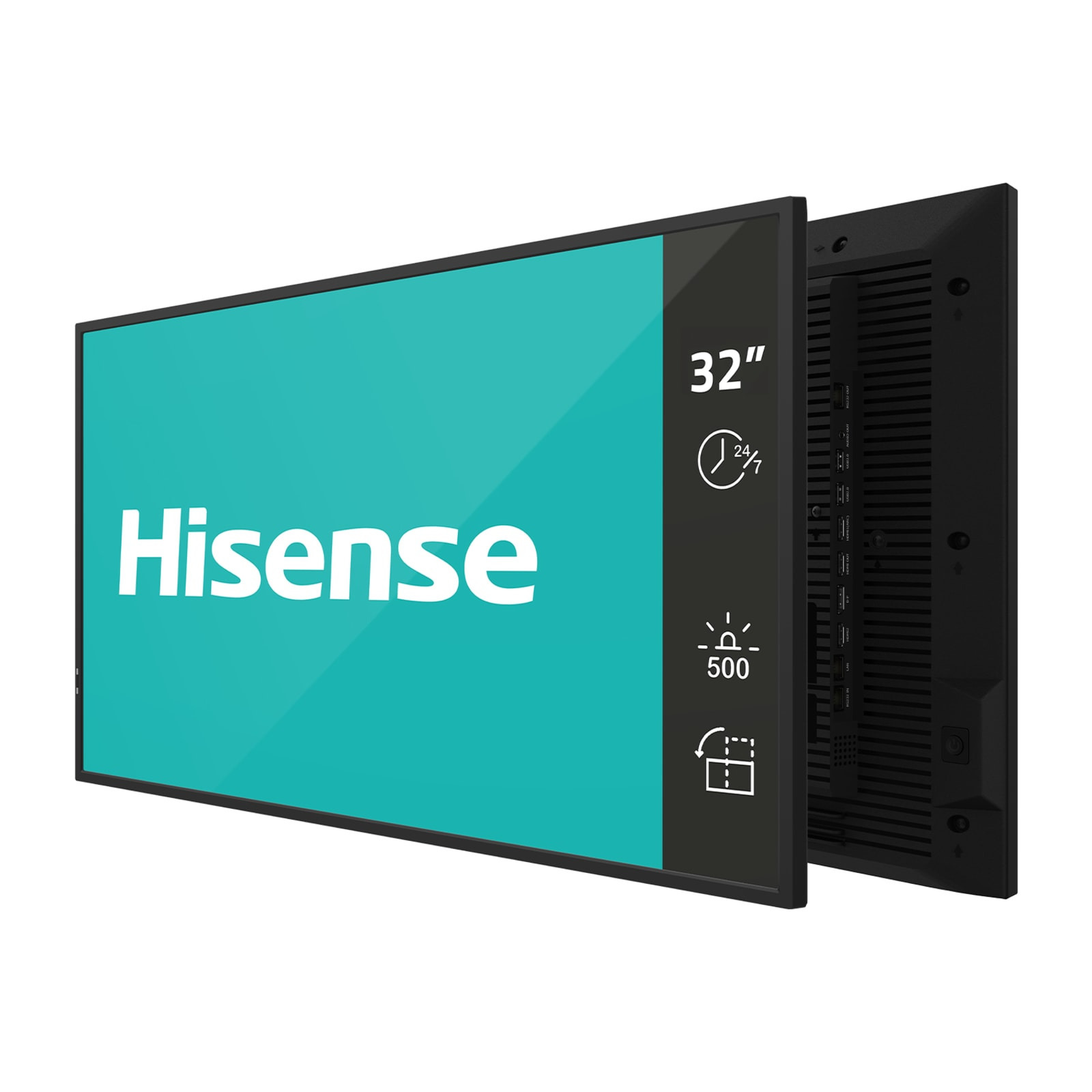 Hisense 32DM66GE Digital fladpaneldisplay 81,3 cm (32") LED Wi-Fi 500 cd/m² Fuld HD Sort Indbygget processer Android 14 24/7