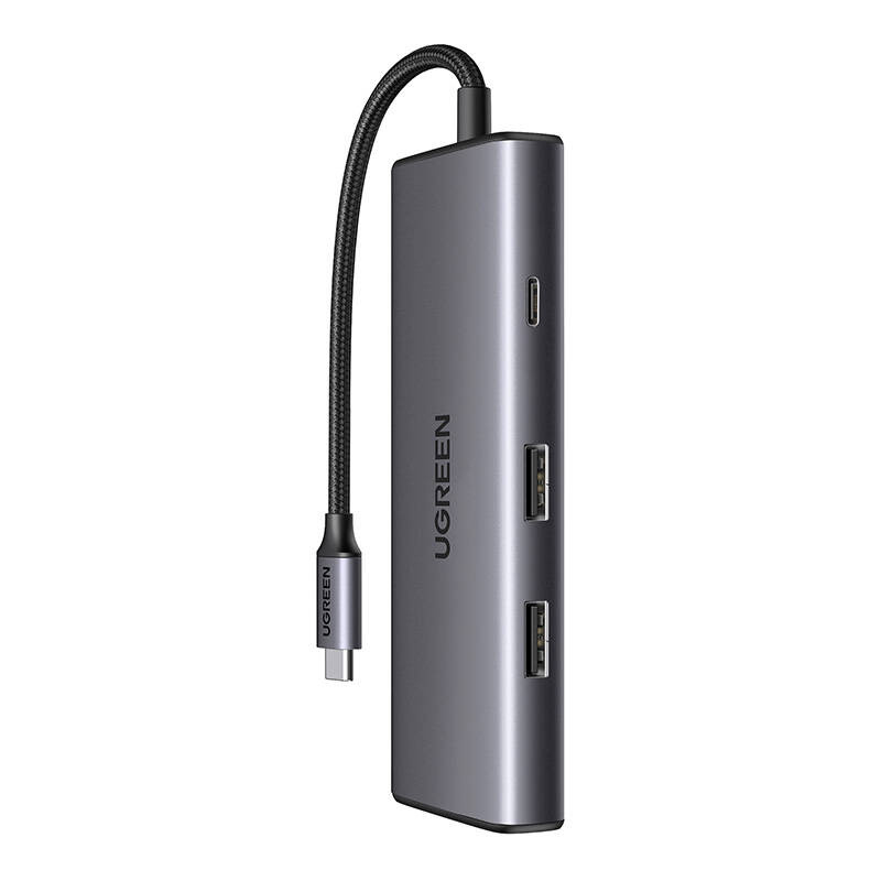 Ugreen 15531 interface hub USB Type-C 1000 Mbit/s Grå
