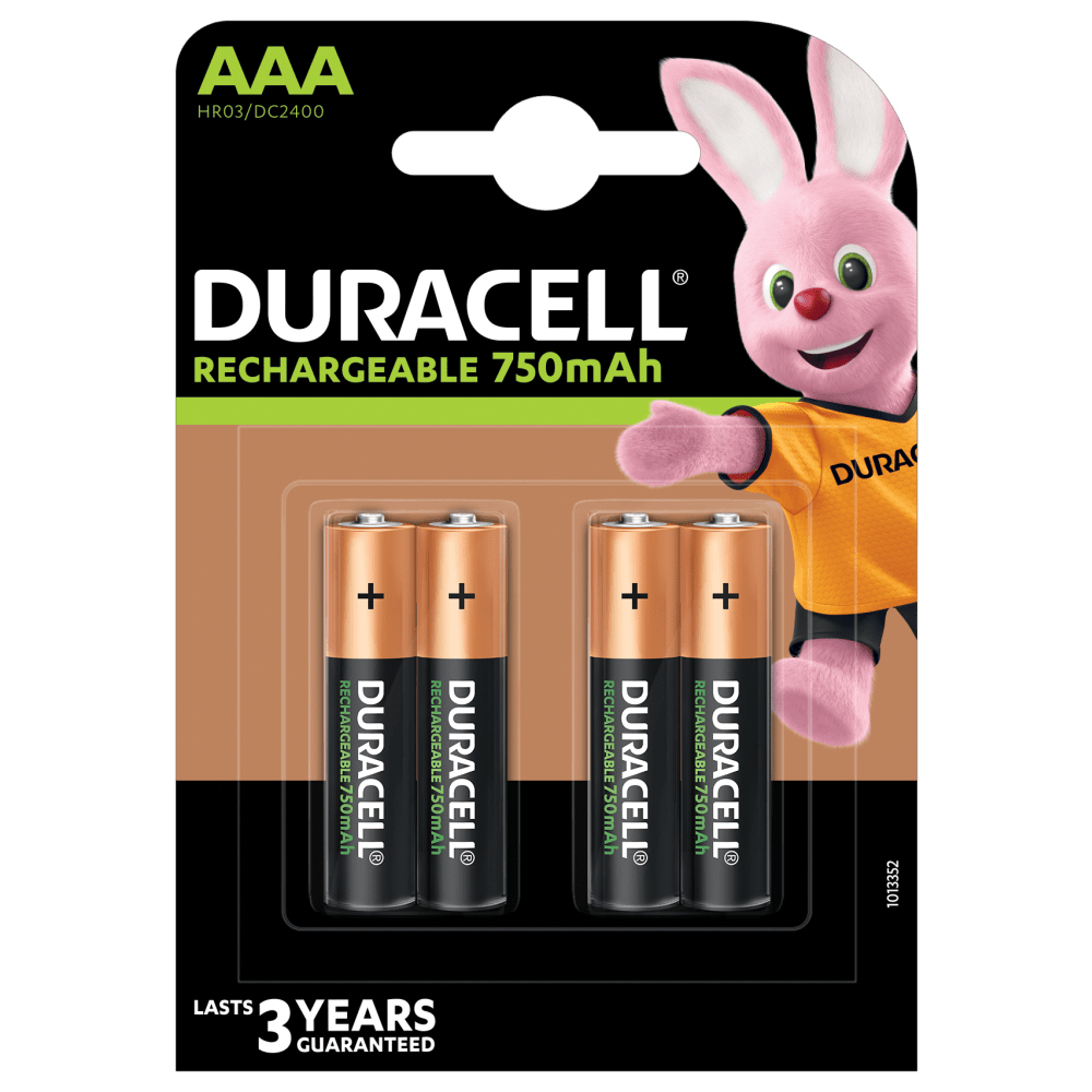 Duracell AAA (4pcs) Genopladeligt batteri Nikkel-Metalhydrid (NiMH)