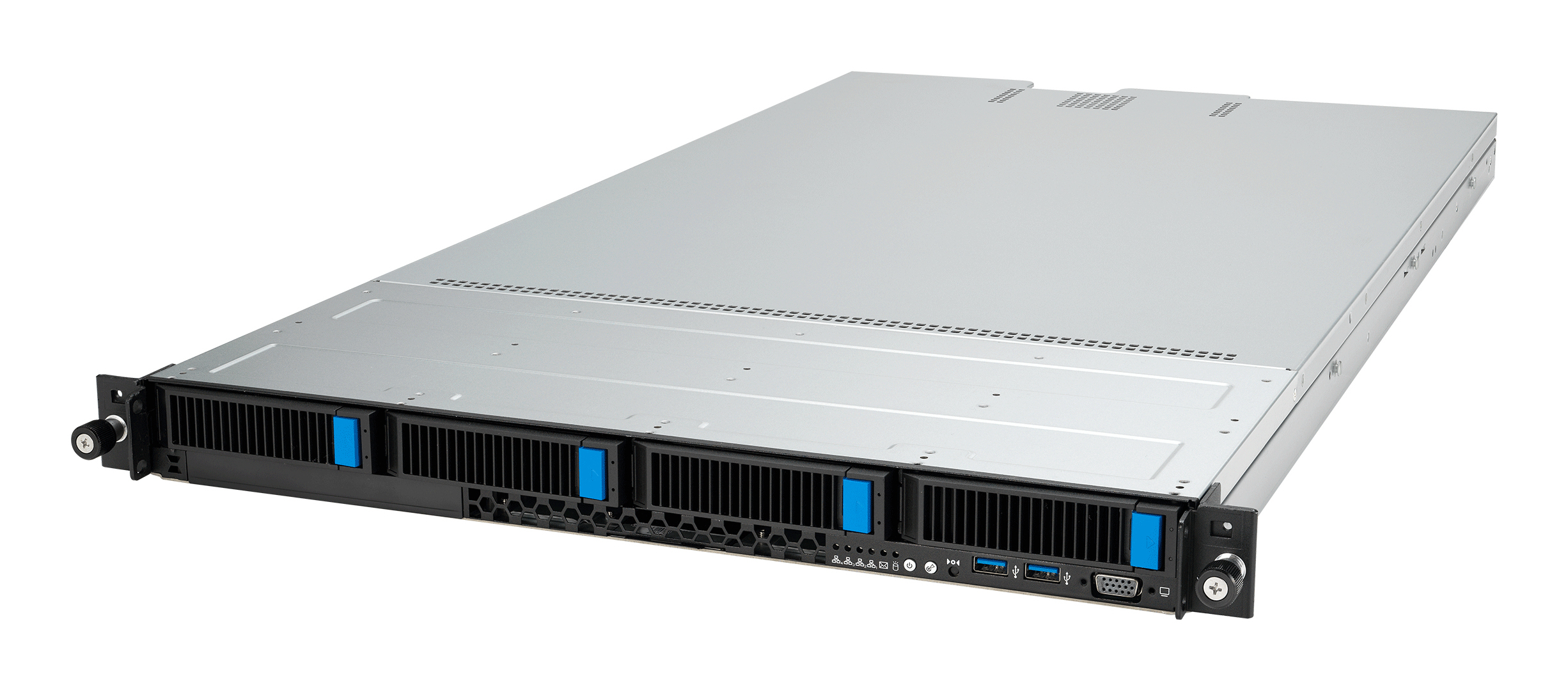 ASUS RS501A-E12-RS4 LGA 6096 Stativ (1U) Sort, Sølv