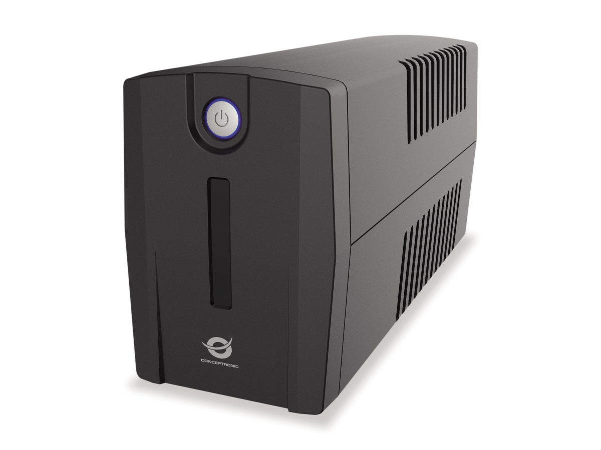 Conceptronic ZEUS07ES UPS-enhed Interaktivt indgangsstik 1 kVA 600 W 2 AC stikkontakt(er)