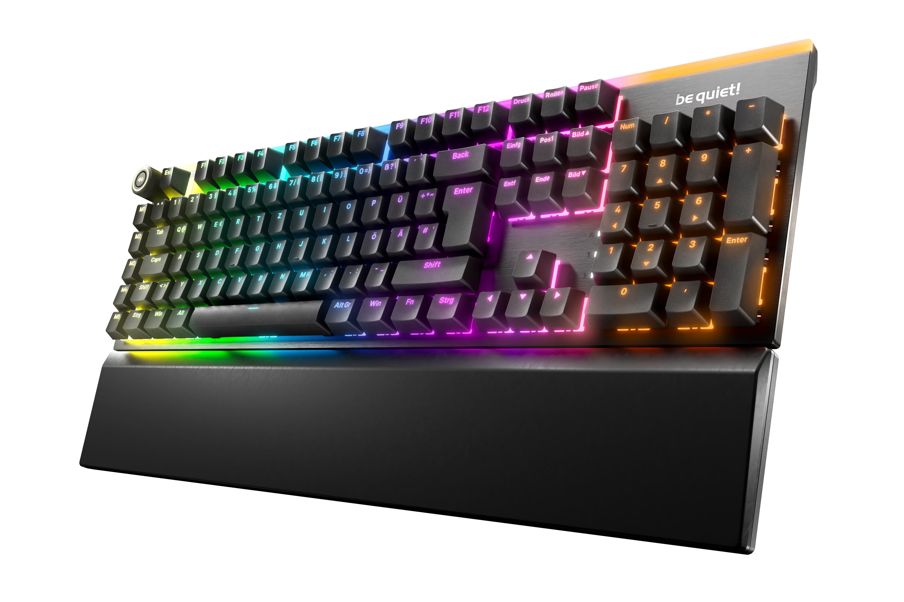 be quiet! Light Mount Silent Linear DE ISO tastatur Spil USB QWERTZ Tysk Sort