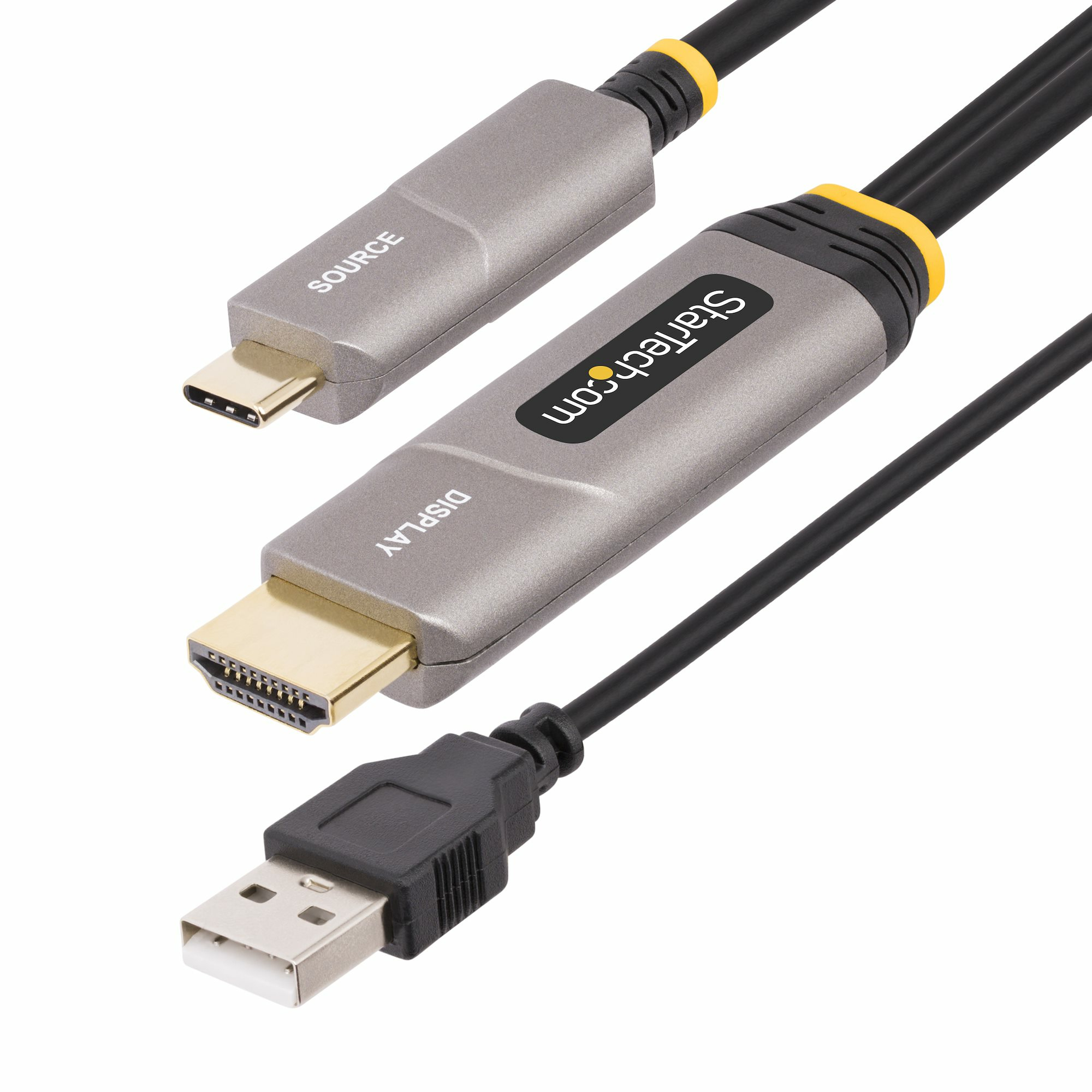 StarTech.com 145B-USBC-HDMI4K-AOC videokabel adapter 9,15 m USB Type-C HDMI Type A (Standard) Sort