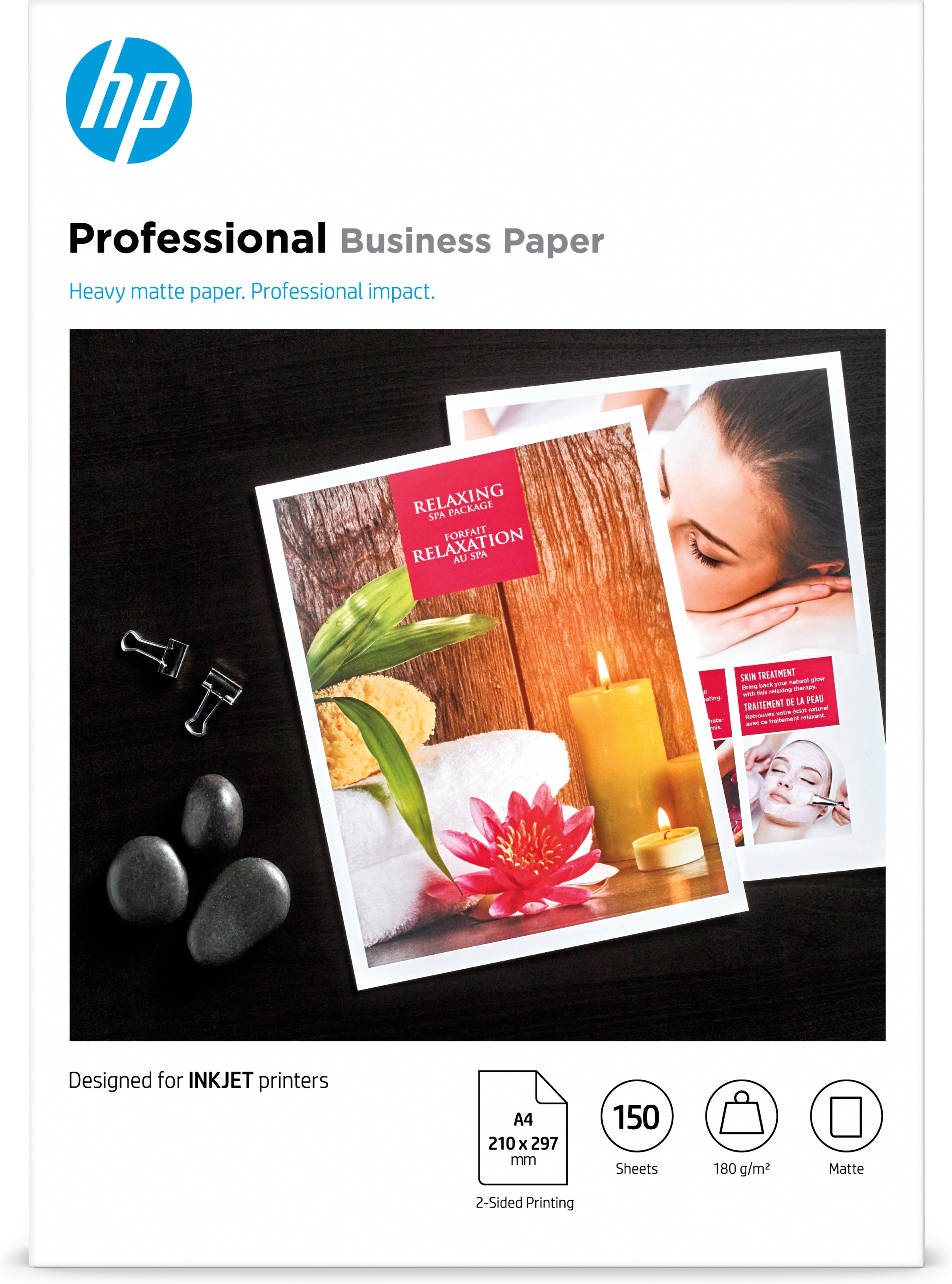 HP Professional Business-papir, mat, 180 g/m2, A4 (210 x 297 mm), 150 ark