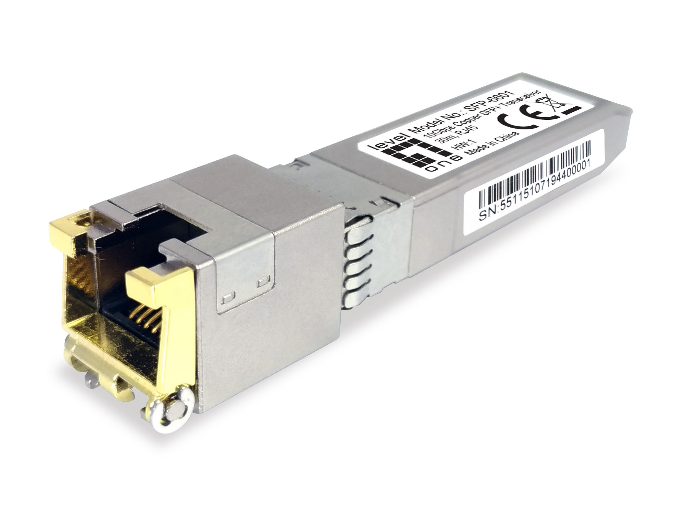 LevelOne SFP-6601 modul til netværksmodtager Kobber 10000 Mbit/s SFP+