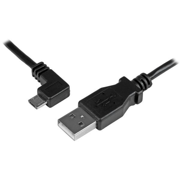 StarTech.com USBAUB50CMLA USB-kabel USB 2.0 0,5 m USB A Micro-USB B Sort