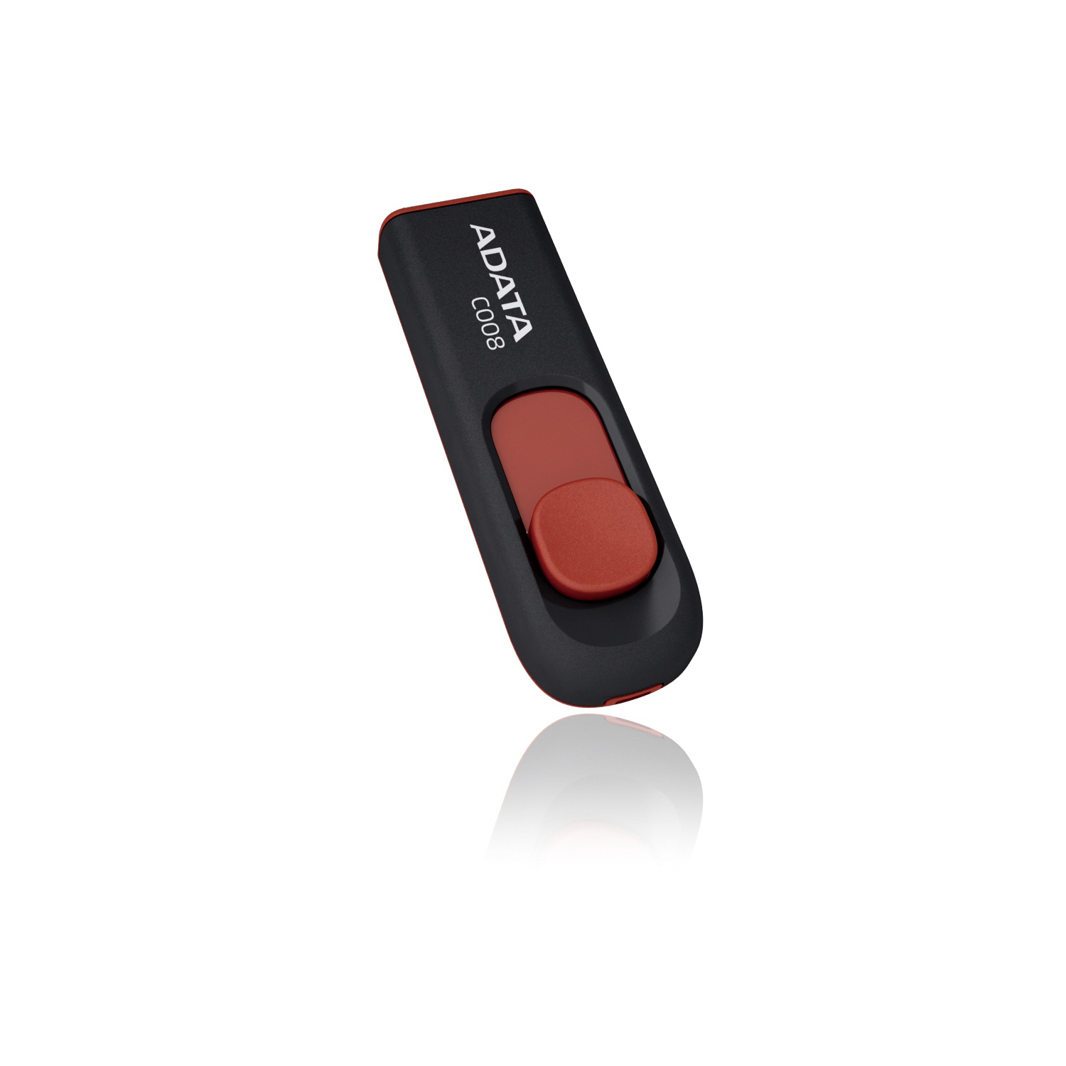 ADATA C008 64GB USB-nøgle USB Type-A 2.0 Sort, Rød