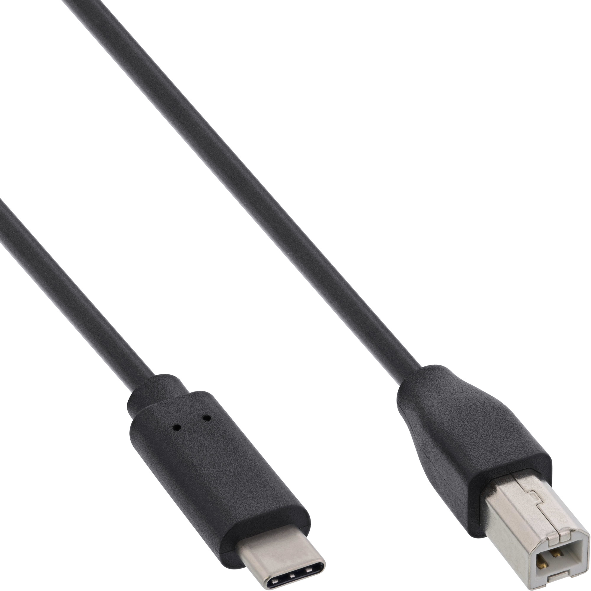 InLine 35761 USB-kabel USB 2.0 1 m USB C USB B Sort