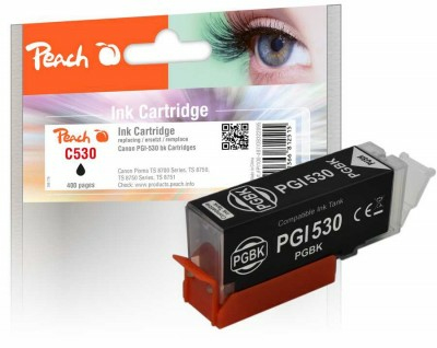 Peach PI100-497 blækpatron 1 stk Kompatibel Standard udbytte Sort