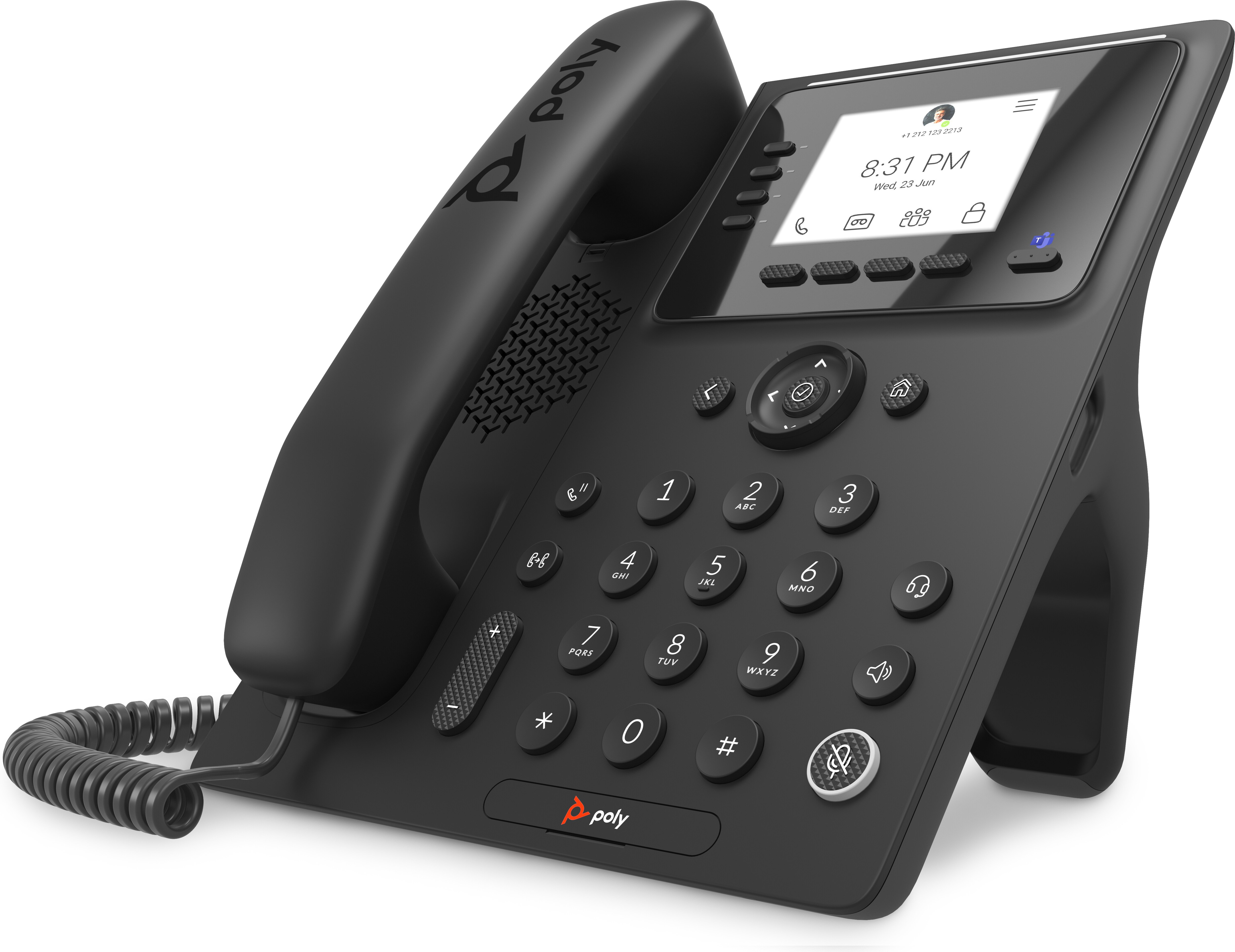 POLY CCX 350 Business Media Phone til Microsoft Teams og PoE-aktiveret