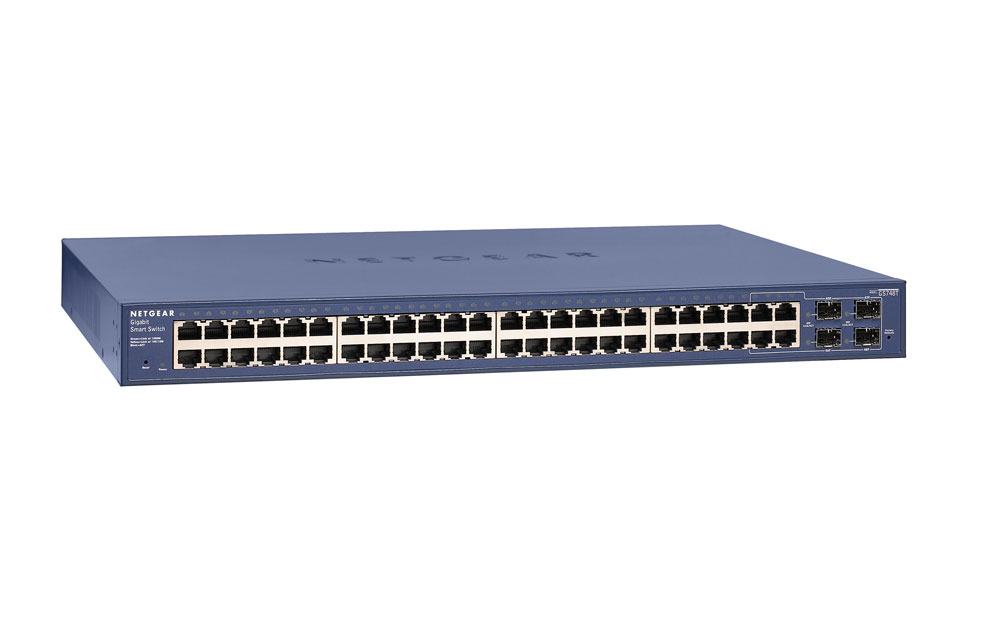 NETGEAR GS748T Administreret L2+ Gigabit Ethernet (10/100/1000) Blå