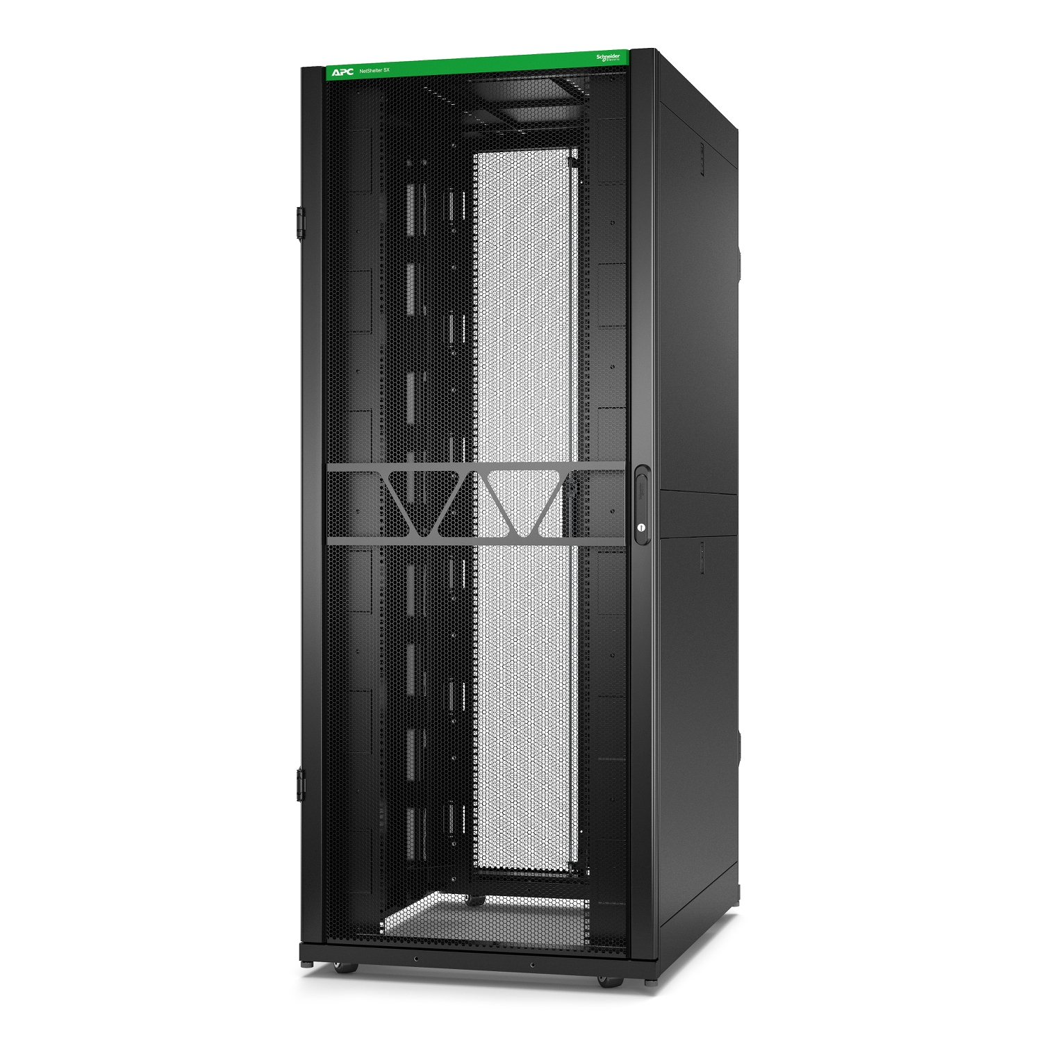 APC AR3180B2 stativ 42U Fritstående reol Sort