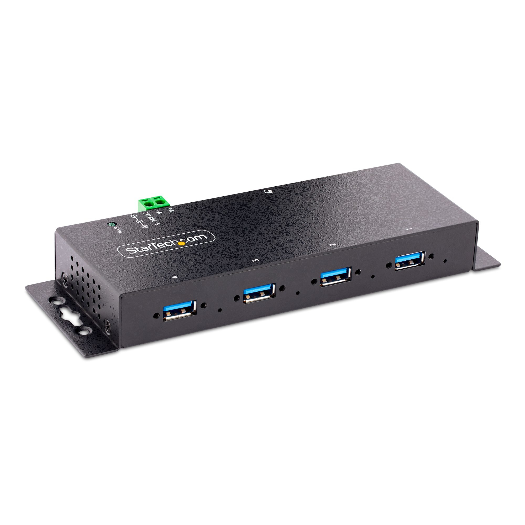 StarTech.com 5G4AINDNP-USB-A-HUB interface hub USB 3.2 Gen 1 (3.1 Gen 1) Type-B 5000 Mbit/s Sort