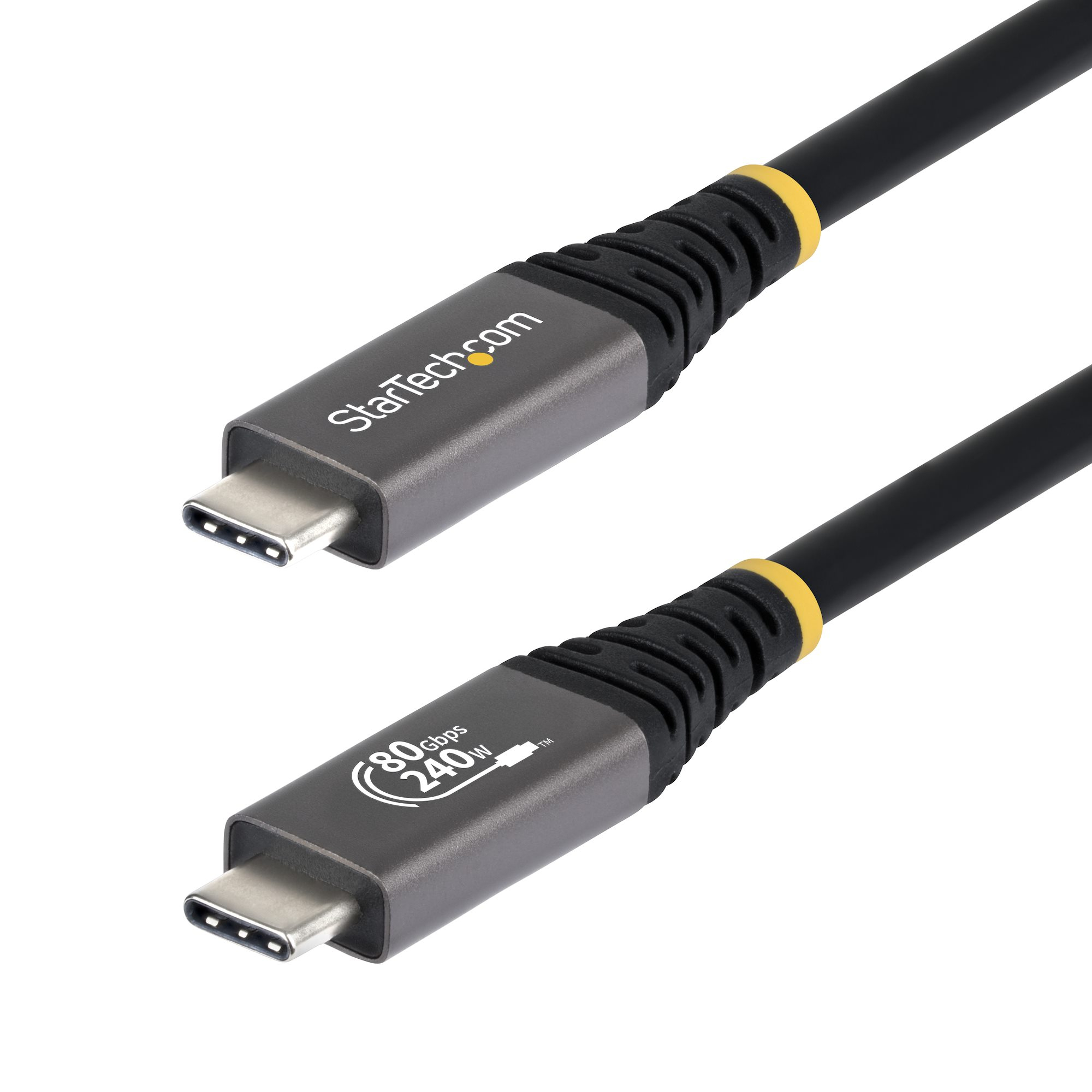 StarTech.com CC1M80GUSB4CABLE USB-kabel USB4 Gen 4x2 1 m USB C 80 Gbit/sek. 240 W Sort