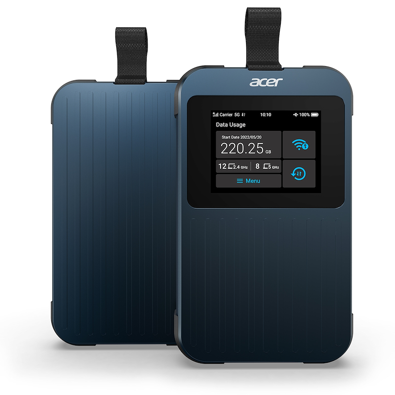 Acer Connect Enduro M3 5G Mobile Wi-Fi, 20GB international data Cellulær netværksmodem/router