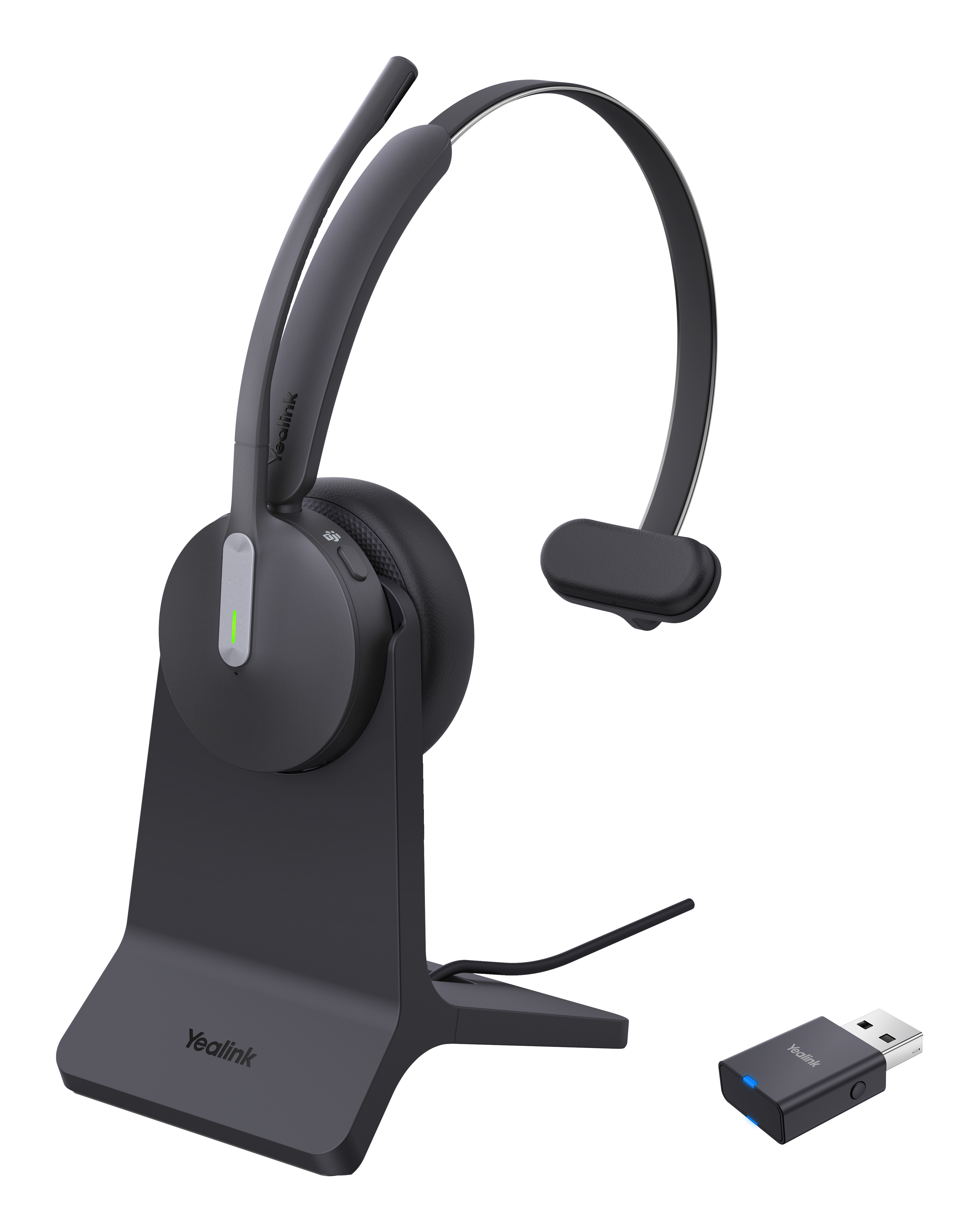 Yealink WH64 Hybird Mono med opladningsstativ Teams Headset