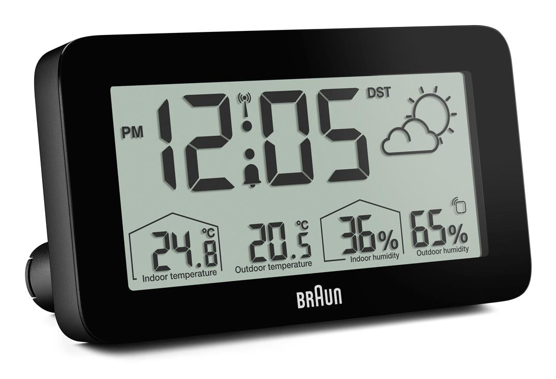Braun BC13BP-DCF vækkeur Digital alarmur Sort