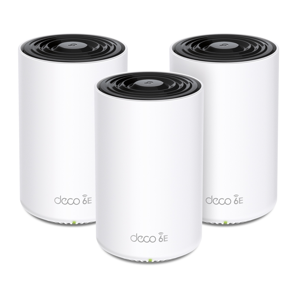 TP-Link Deco XE75 Pro (3-pack) Tri-band (2,4 GHz/5 GHz/6 GHz) Wi-Fi 6E (802.11ax) Hvid Intern