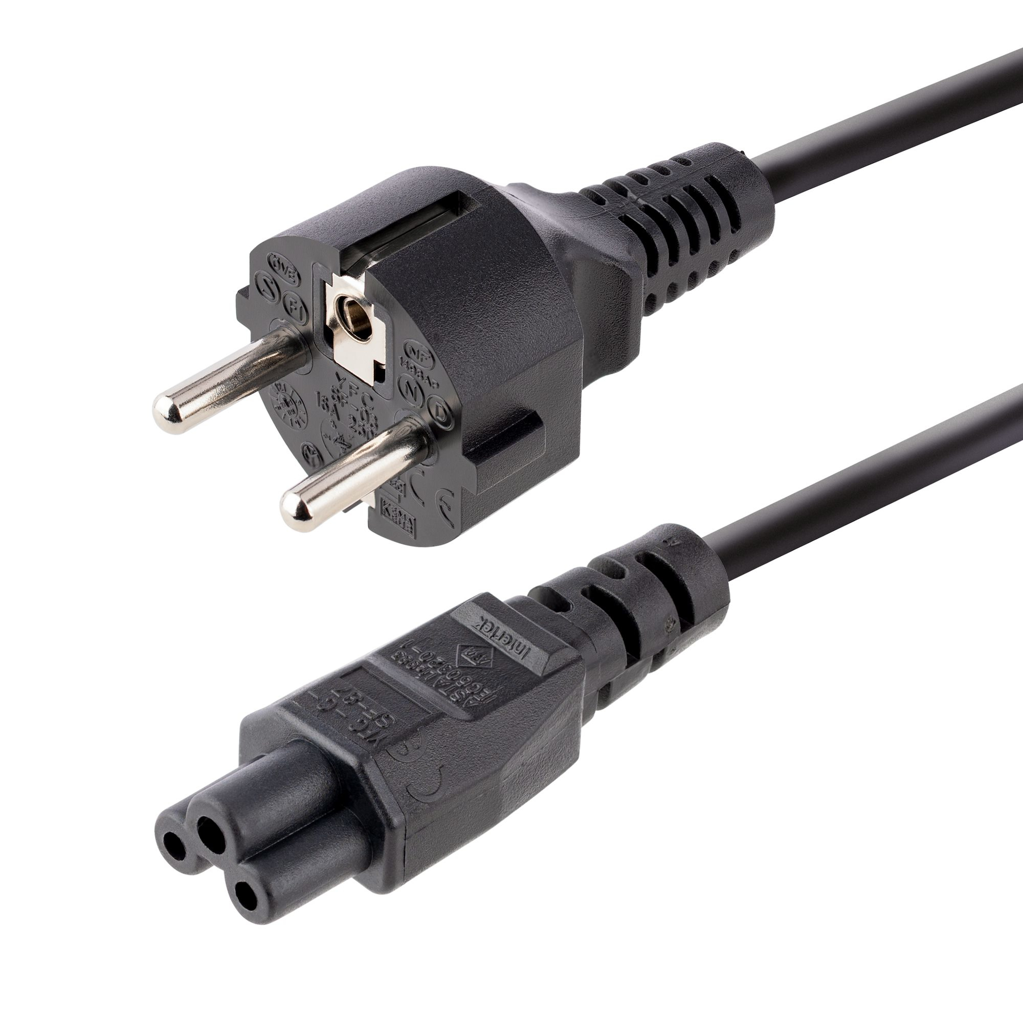 StarTech.com 753E-3M-POWER-LEAD el-ledning Sort CEE7/7 C5 forbinder