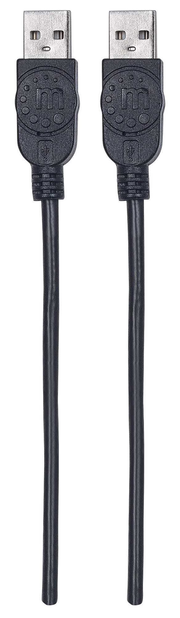 Manhattan 353892 USB-kabel USB 2.0 1 m USB A Sort