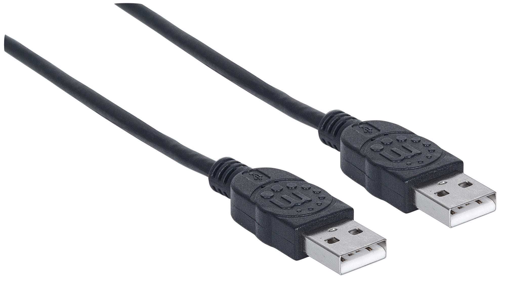 Manhattan 353892 USB-kabel USB 2.0 1 m USB A Sort