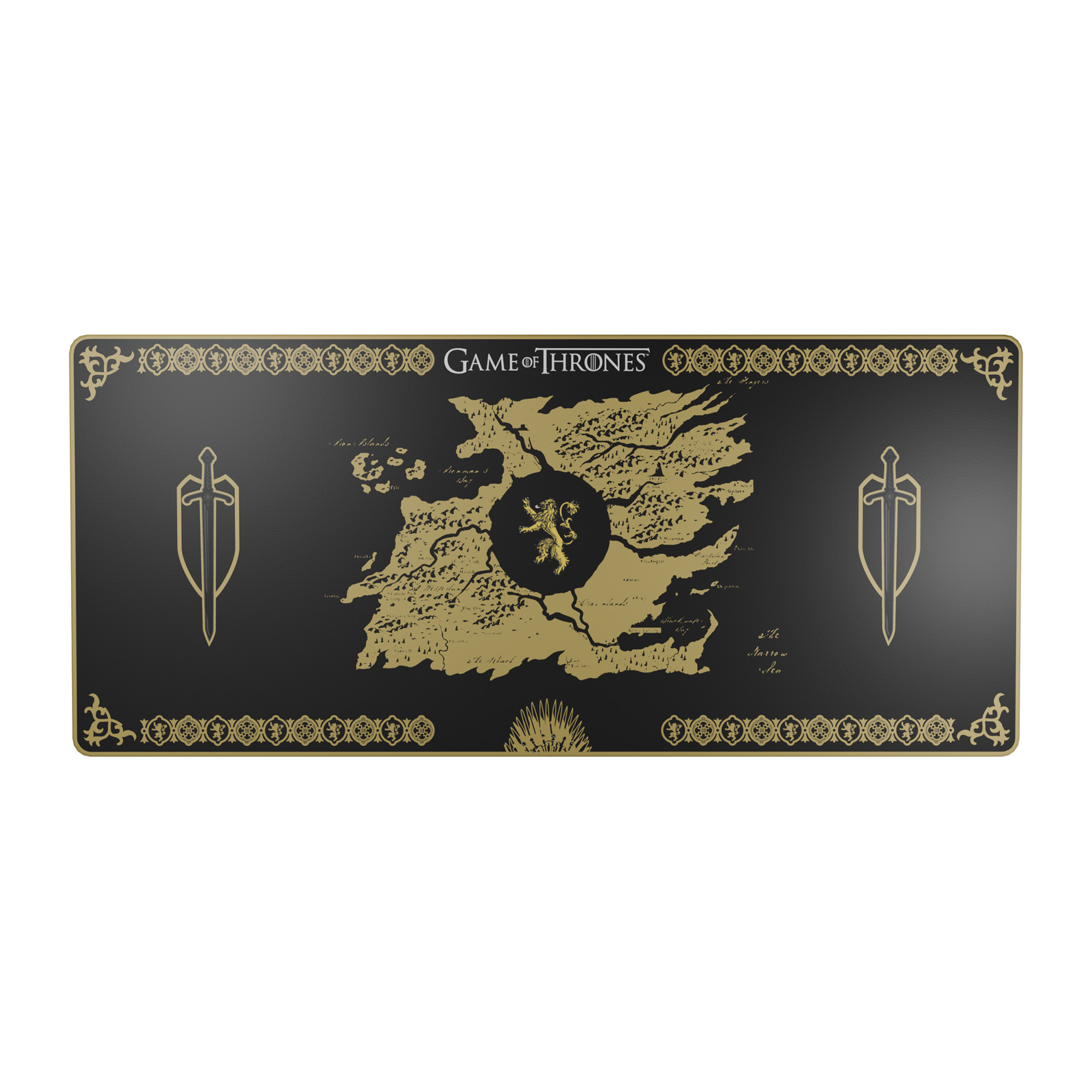 Lexip HBO Game of Thrones - Lannister Edition Gaming musemåtte Sort, Gul