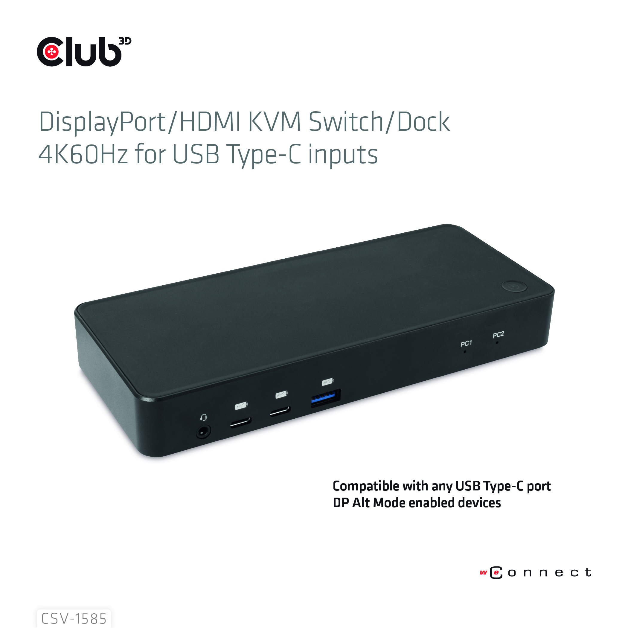 CLUB3D CSV-1585 KVM Switch Sort