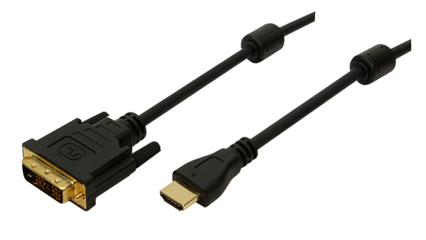 LogiLink HDMI>DVI-D 5m Sort